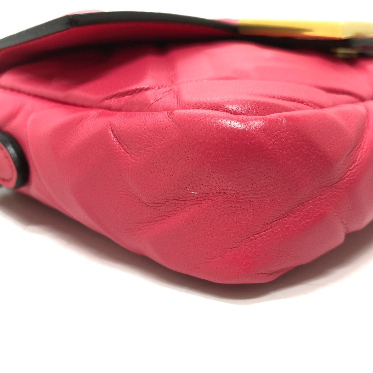 Fendi Pink Leather Shoulder Bag (Pre-Owned)