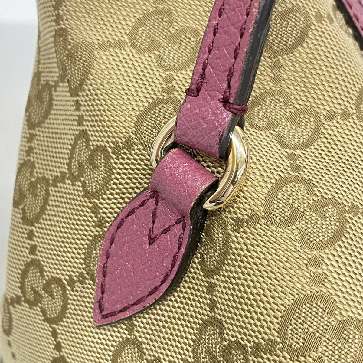 Gucci Brown Purple Canvas Handbag (Pre-Owned)