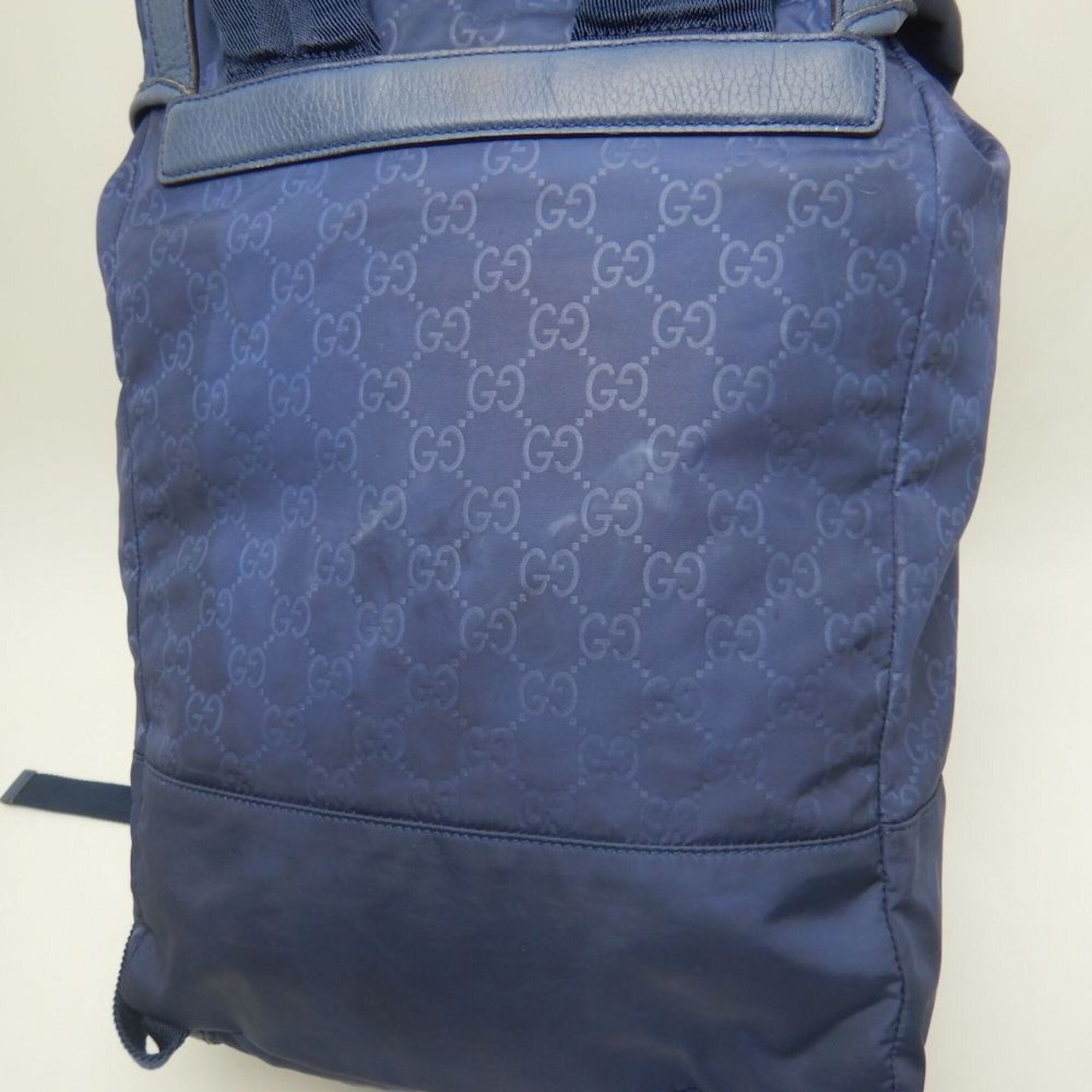 Gucci Navy Nylon Backpack (Pre-Owned)