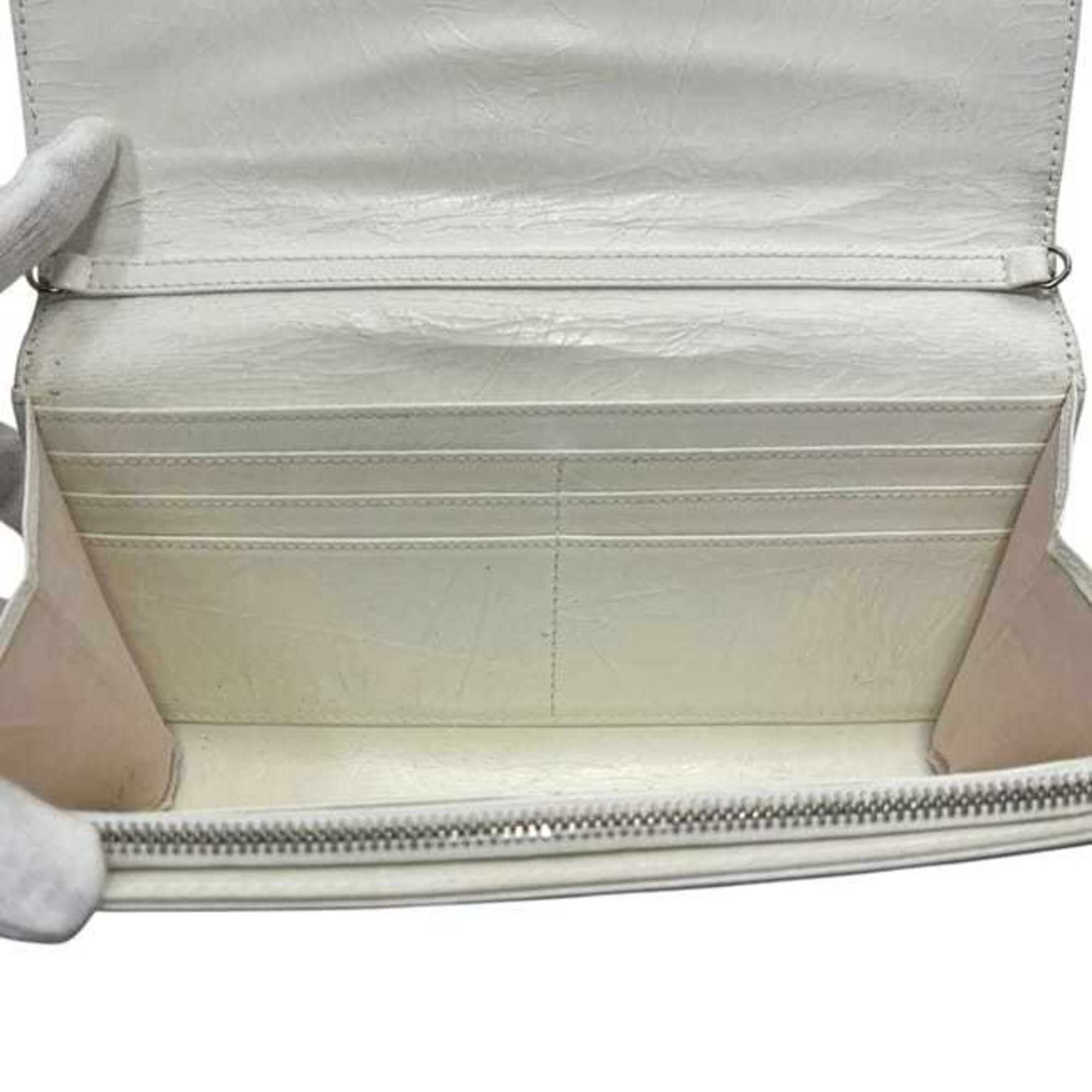 Christian Dior White Leather Shoulder Bag (Pre-Owned)