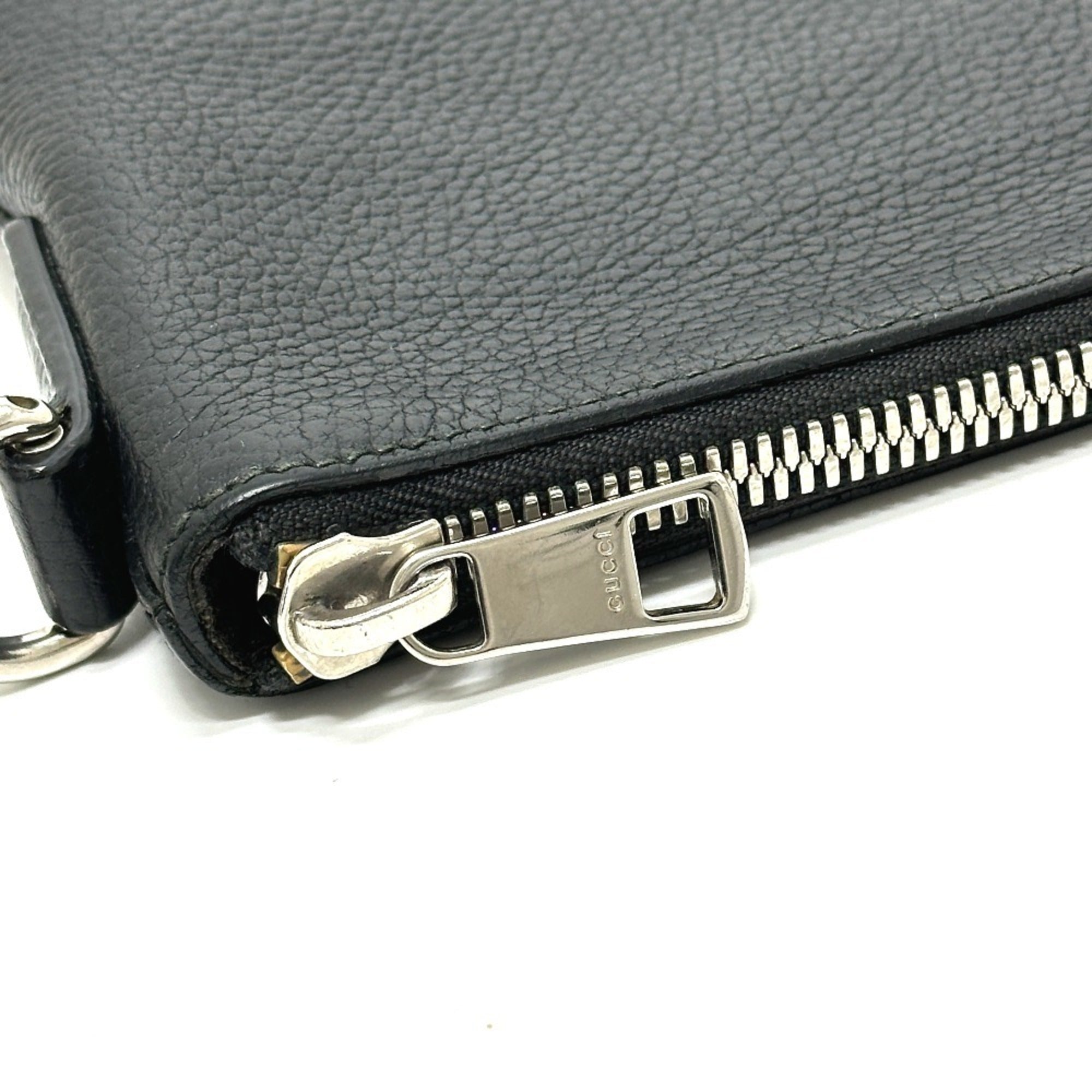 Gucci Black Leather Clutch Bag (Pre-Owned)