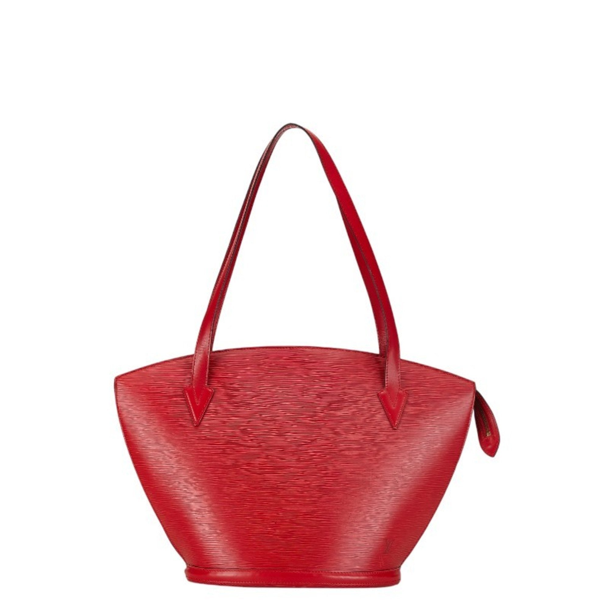 Louis Vuitton Castilian Red Leather Shoulder Bag Tote Bag (Pre-Owned)