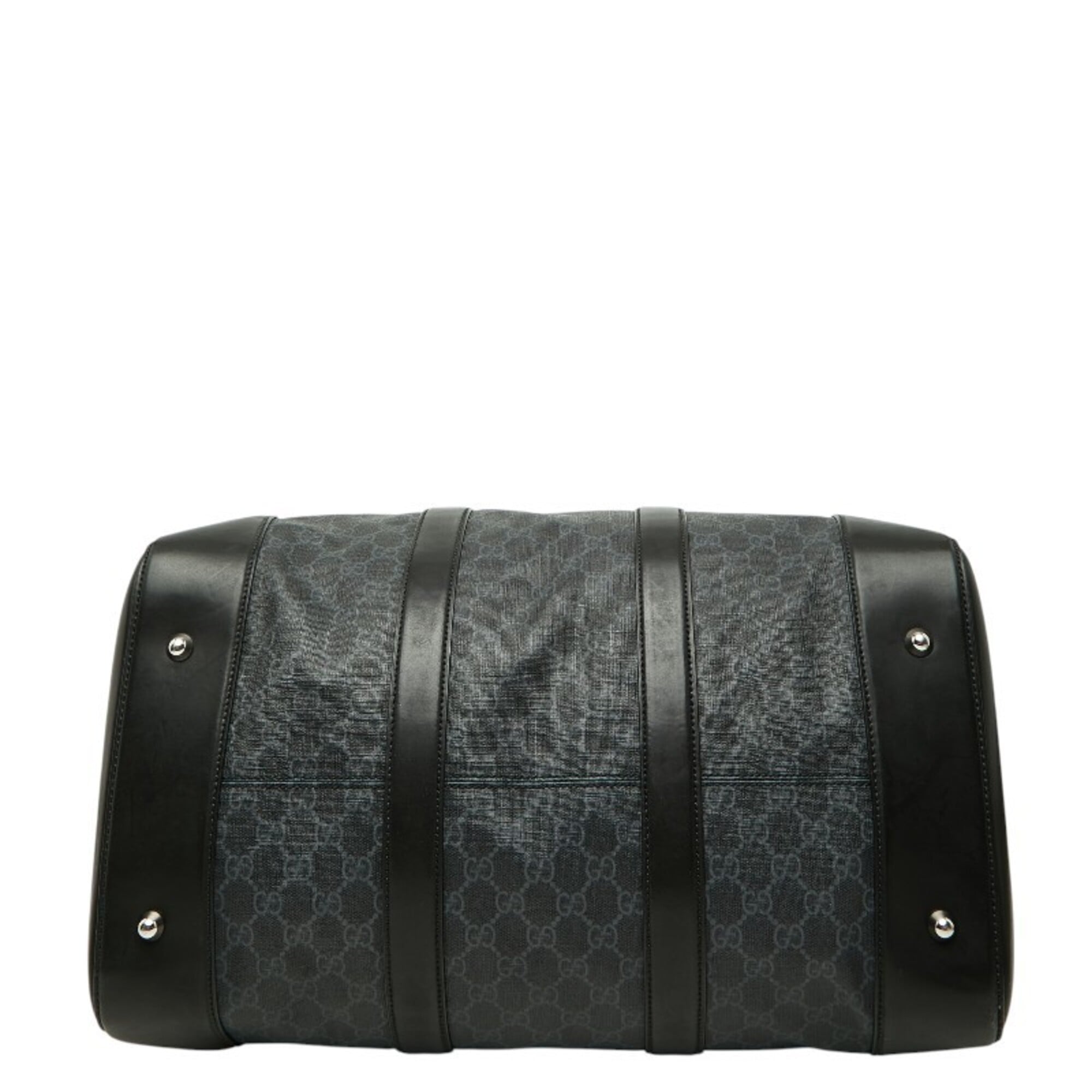 Gucci Black Pvc Leather Boston Bag Shoulder Bag (Pre-Owned)