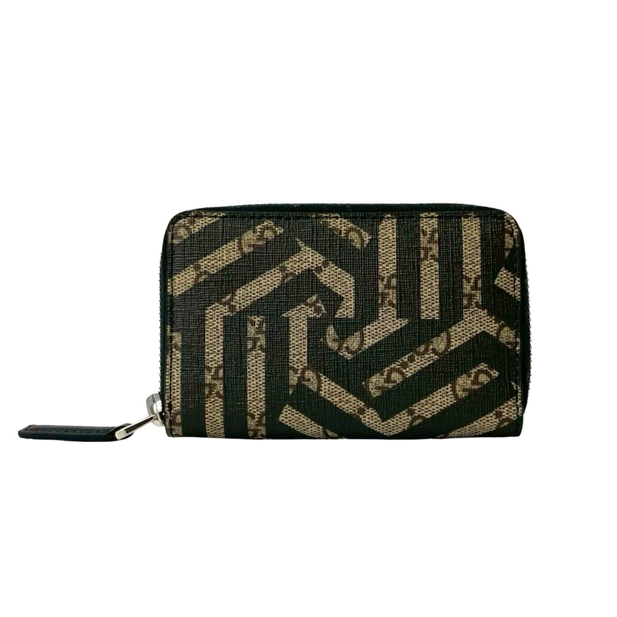 Gucci Black Leather Pvc Coin Purse/Coin Case (Pre-Owned)