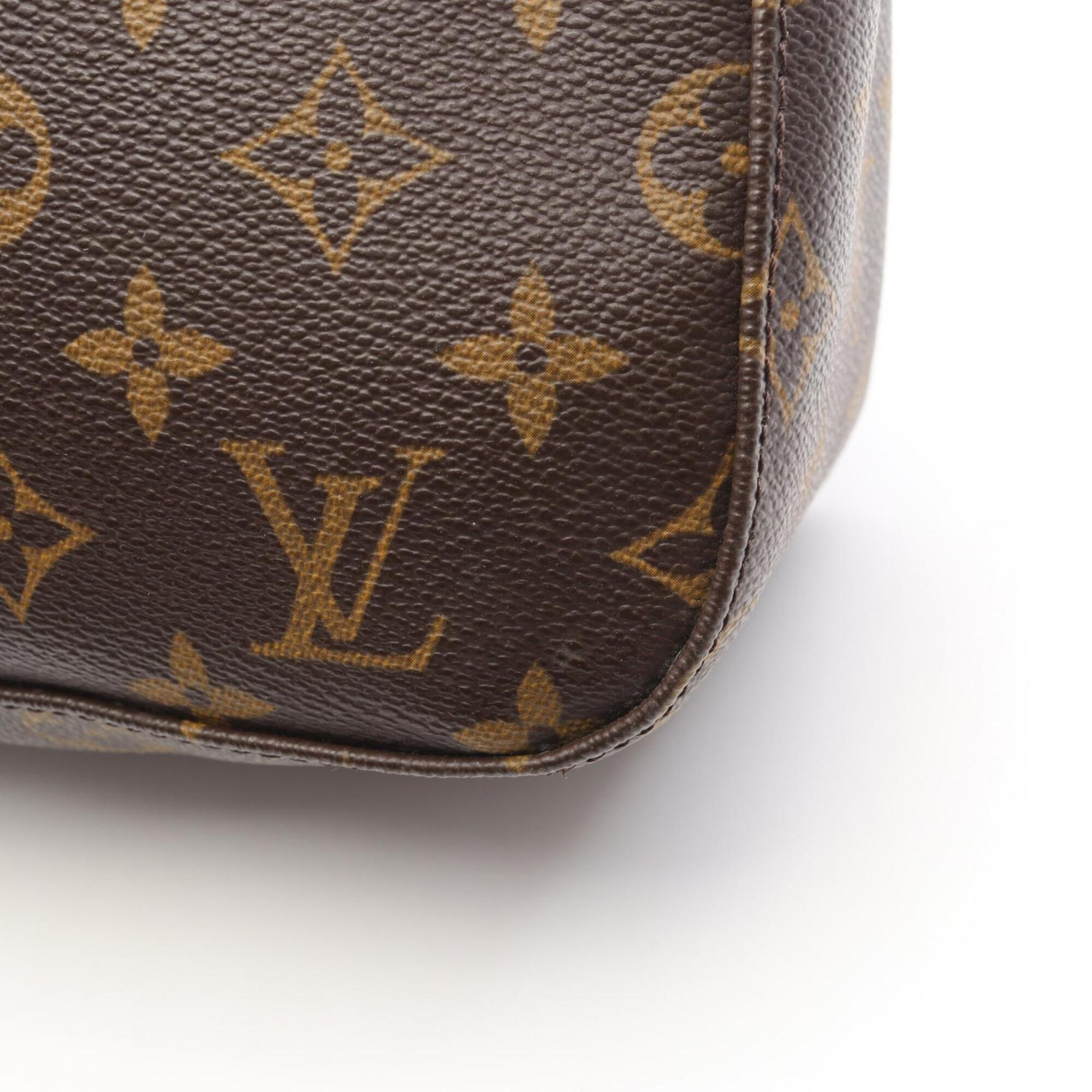 Louis Vuitton Brown Monogram Coated Canvas Handbag Shoulder Bag (Pre-Owned)