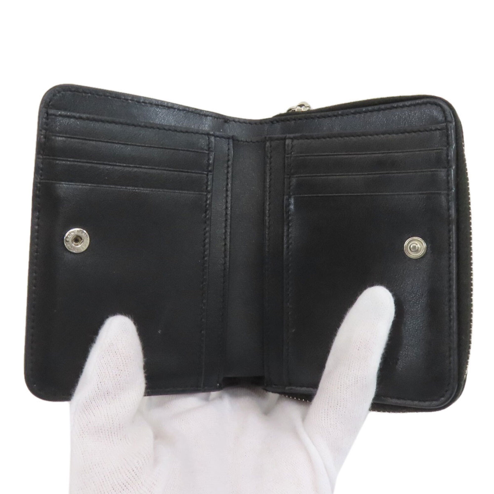 Saint Laurent Black Leather Wallet (Bi-Fold) (Pre-Owned)
