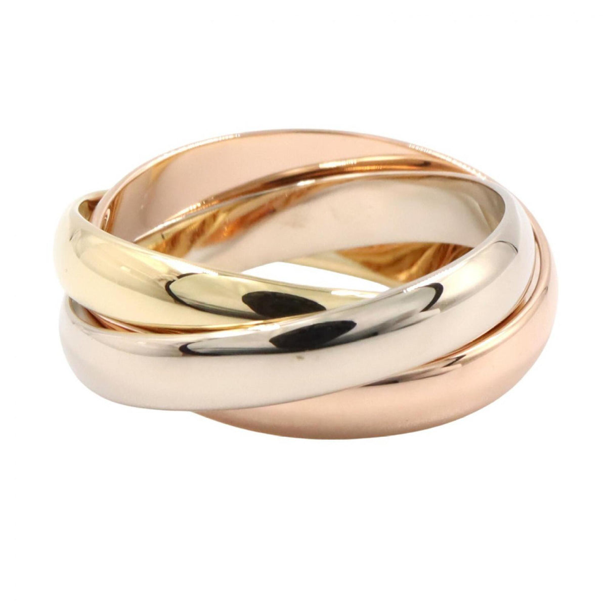 Cartier Gold Silver Yellow Gold (18K) Pink Gold (18K) White Gold (18K) Band Ring (Pre-Owned)