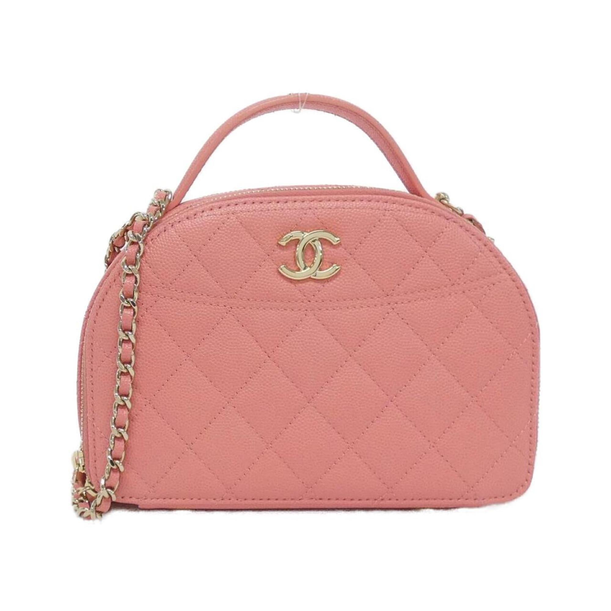 Chanel Pink Grained Calfskin Handbag (Pre-Owned)