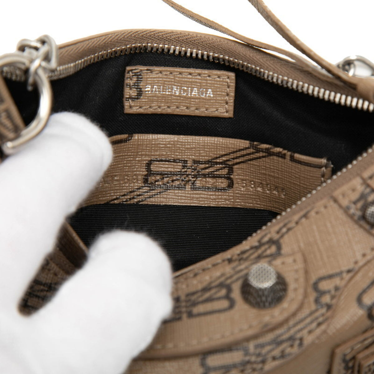 Balenciaga Brown Leather Handbag Shoulder Bag (Pre-Owned)