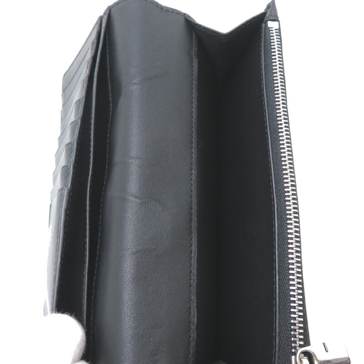 Burberry Black Leather Long Wallet (Bi-Fold) (Pre-Owned)