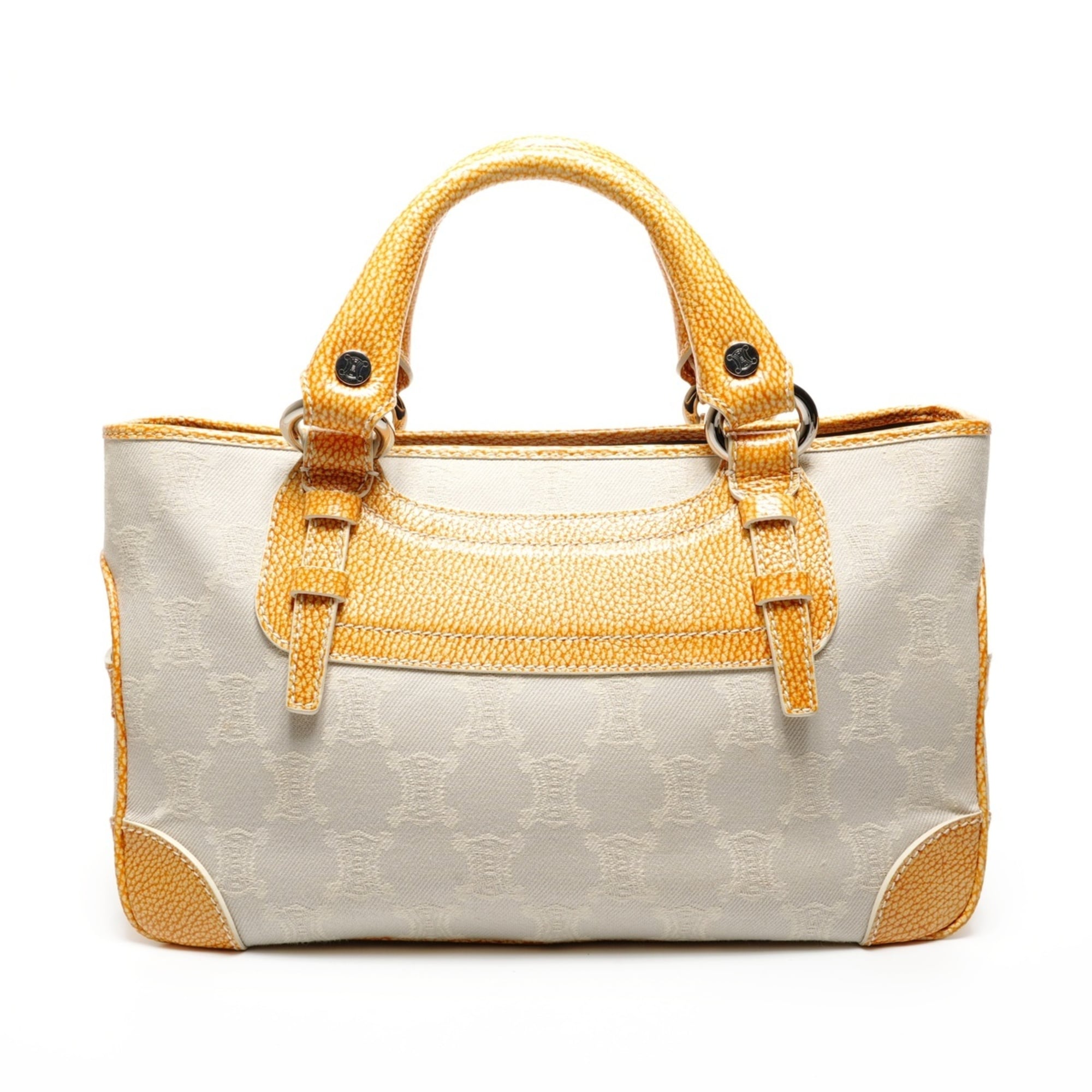 Celine Boogie Beige Canvas Handbag (Pre-Owned)