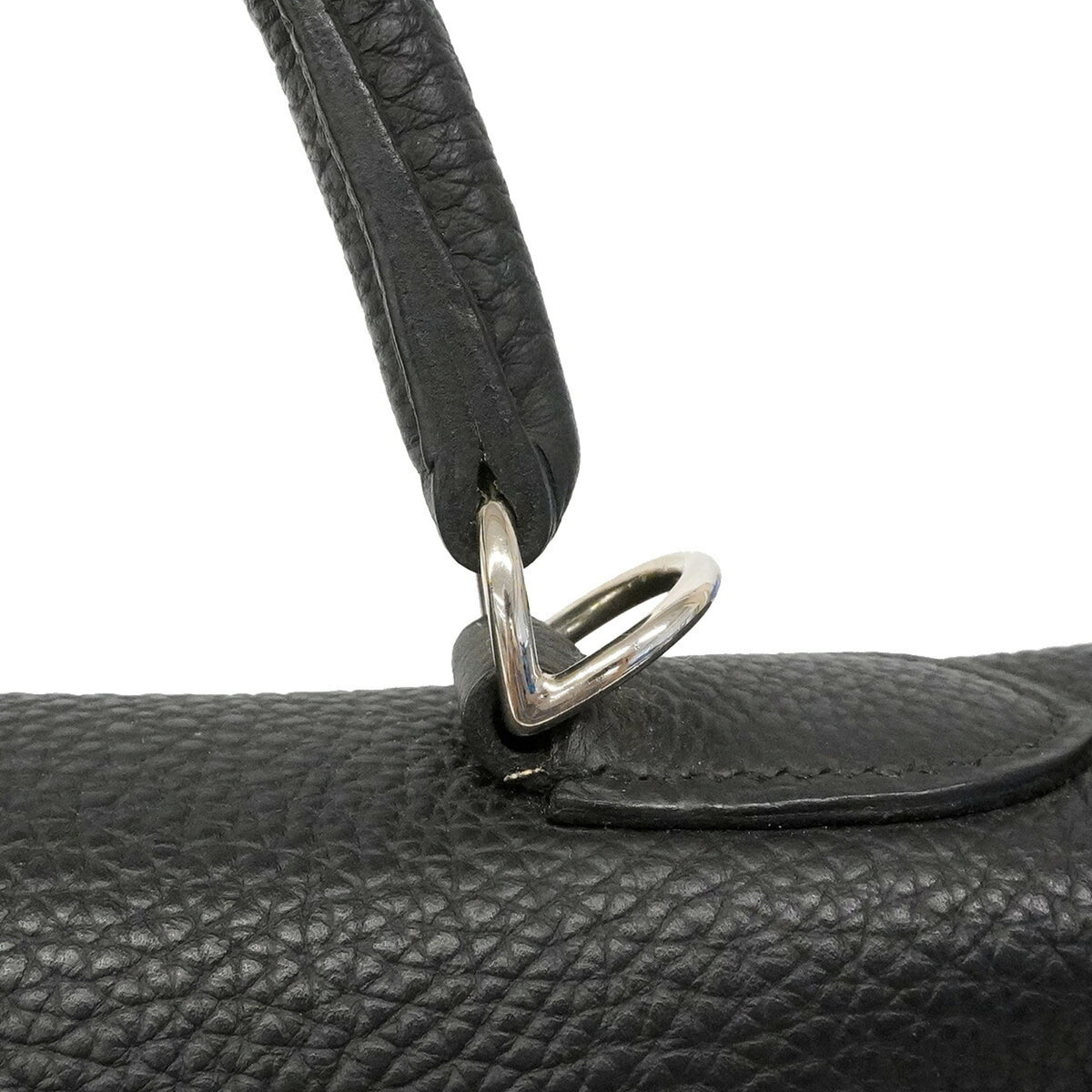Hermes Black Togo Leather Handbag (Pre-Owned)