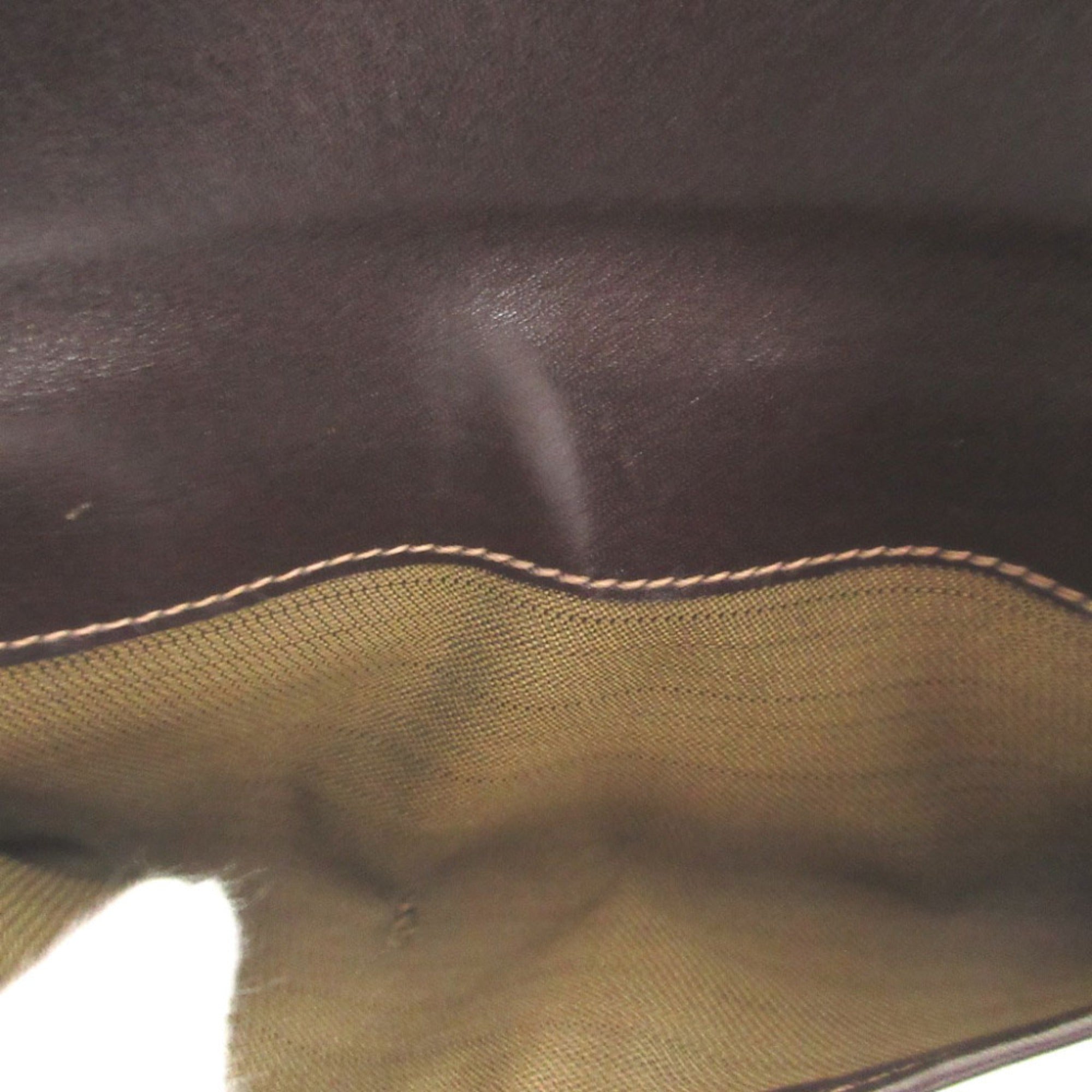 Fendi Brown Canvas Leather Long Wallet (Bi-Fold) (Pre-Owned)