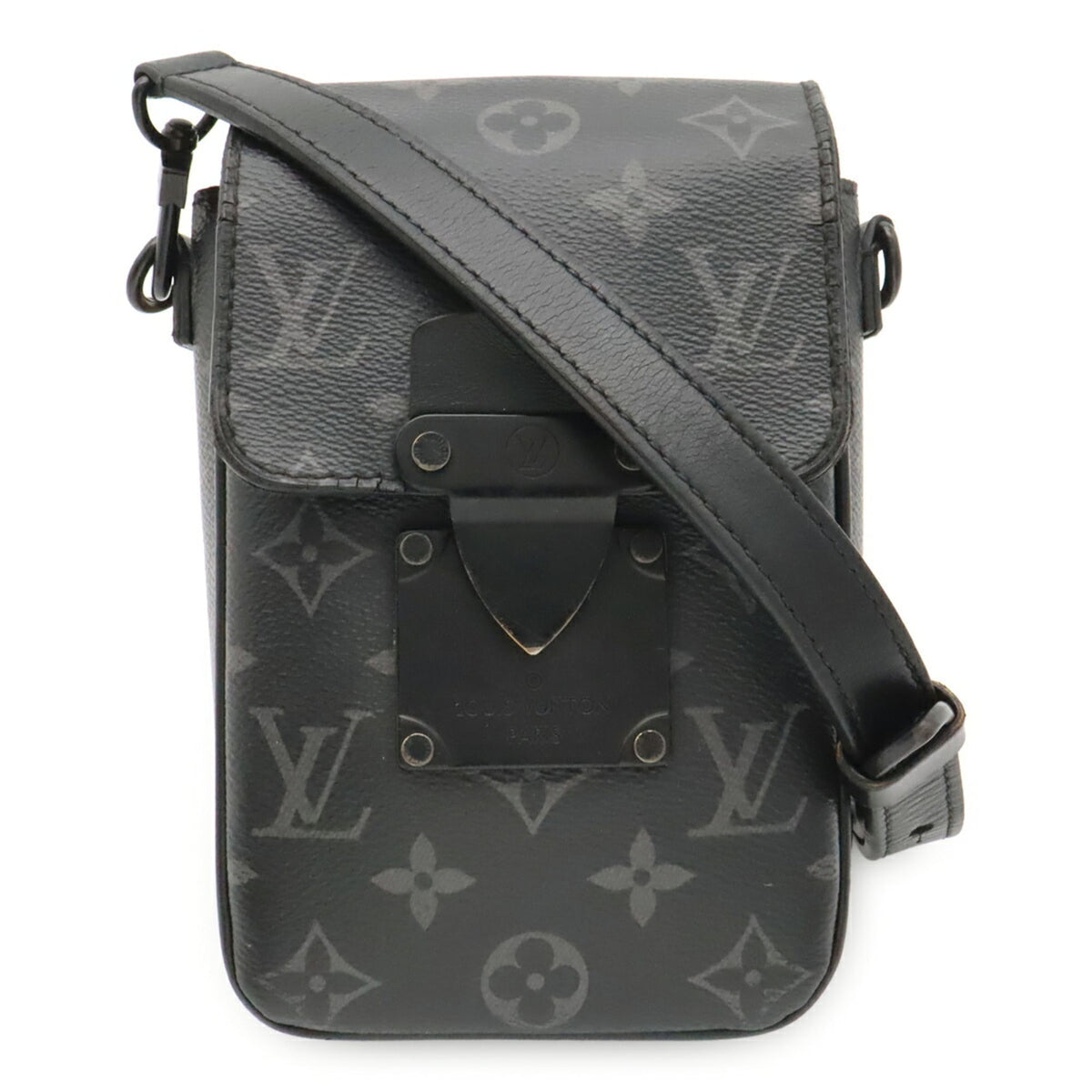 Louis Vuitton Black Gray Monogram Eclipse Monogram Eclipse Shoulder Bag (Pre-Owned)