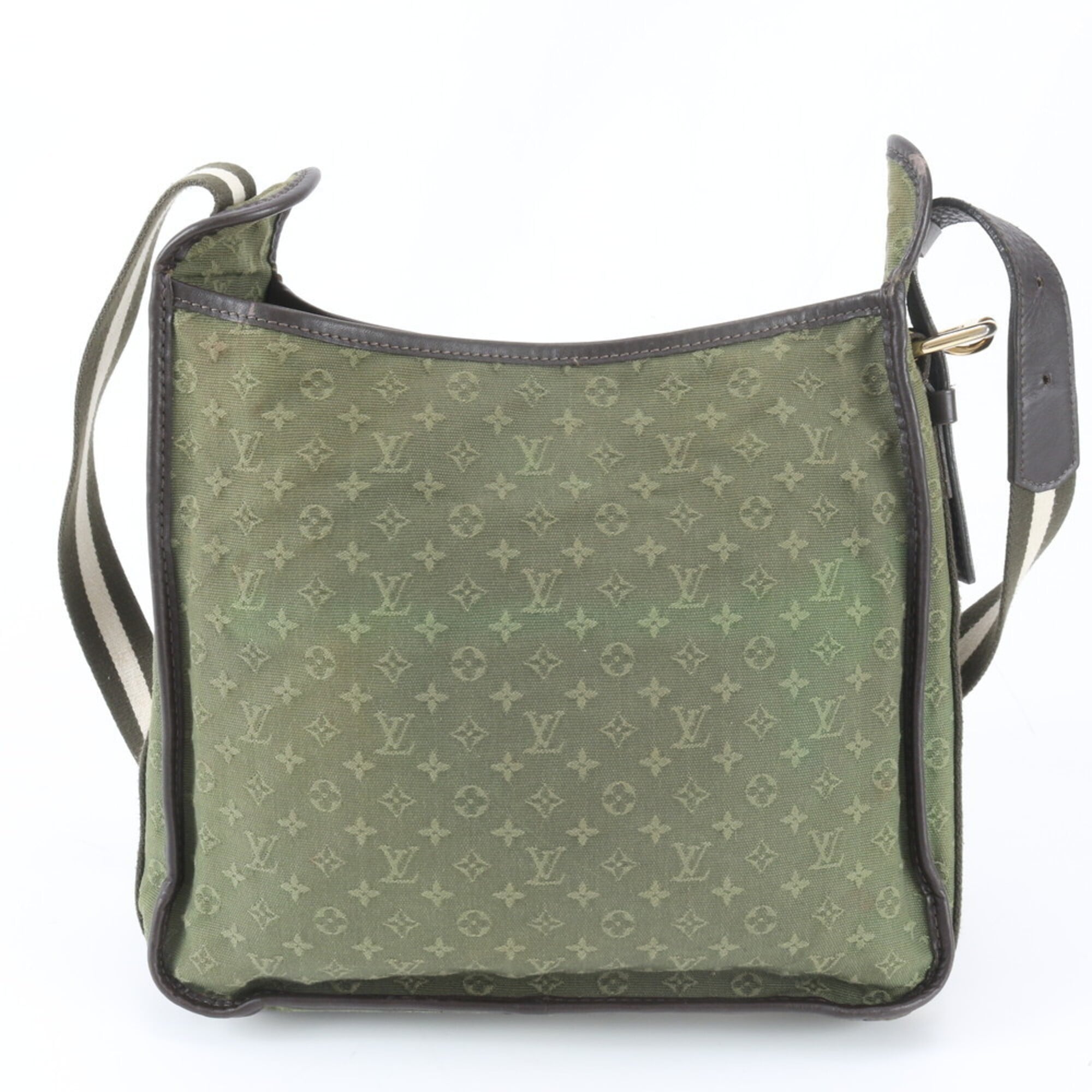 Louis Vuitton Tst Khaki Leather Canvas Shoulder Bag (Pre-Owned)