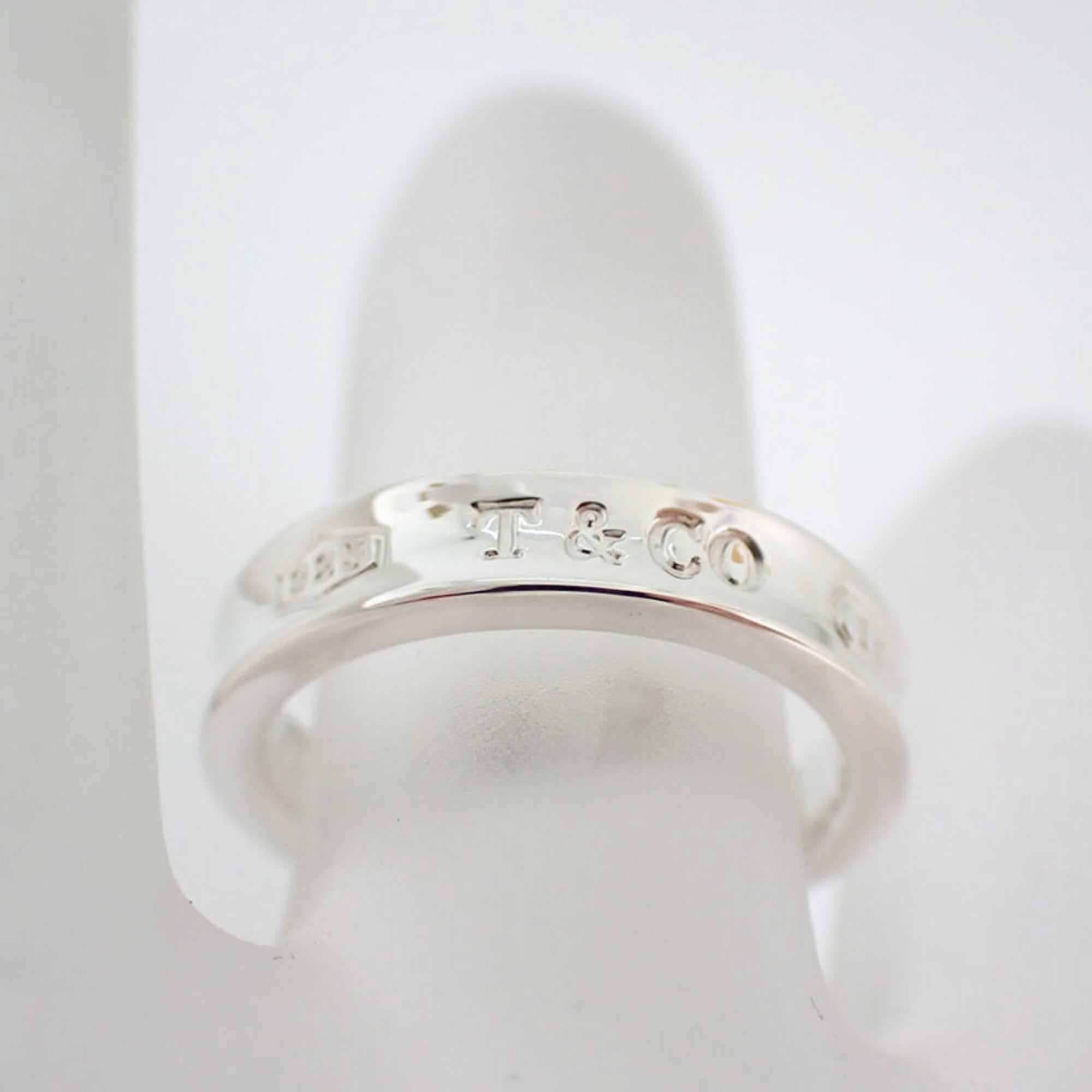 Tiffany 1837 Silver Silver Band Ring (Pre-Owned)
