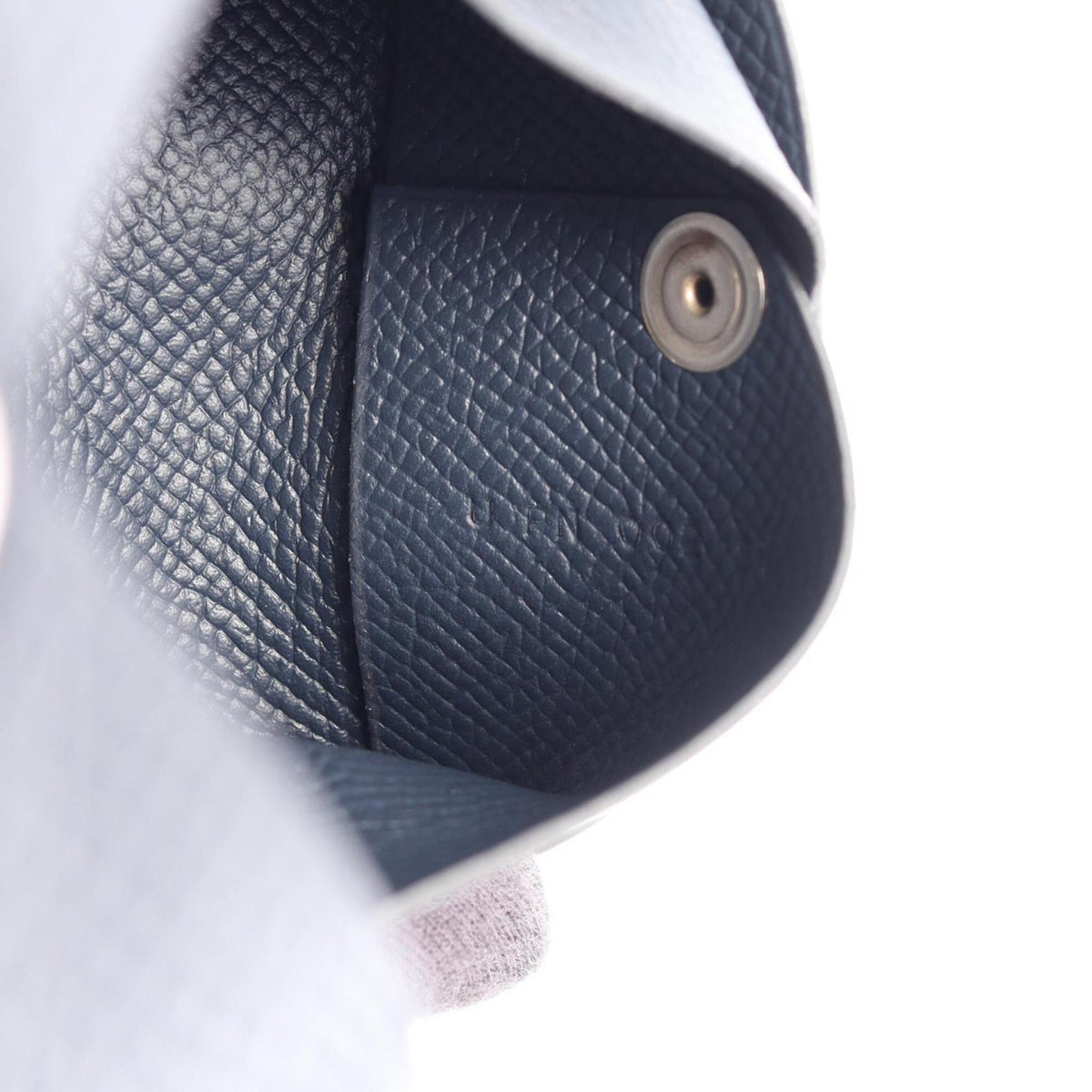 Hermes Navy Epsom Leather Coin Purse/Coin Case (Pre-Owned)