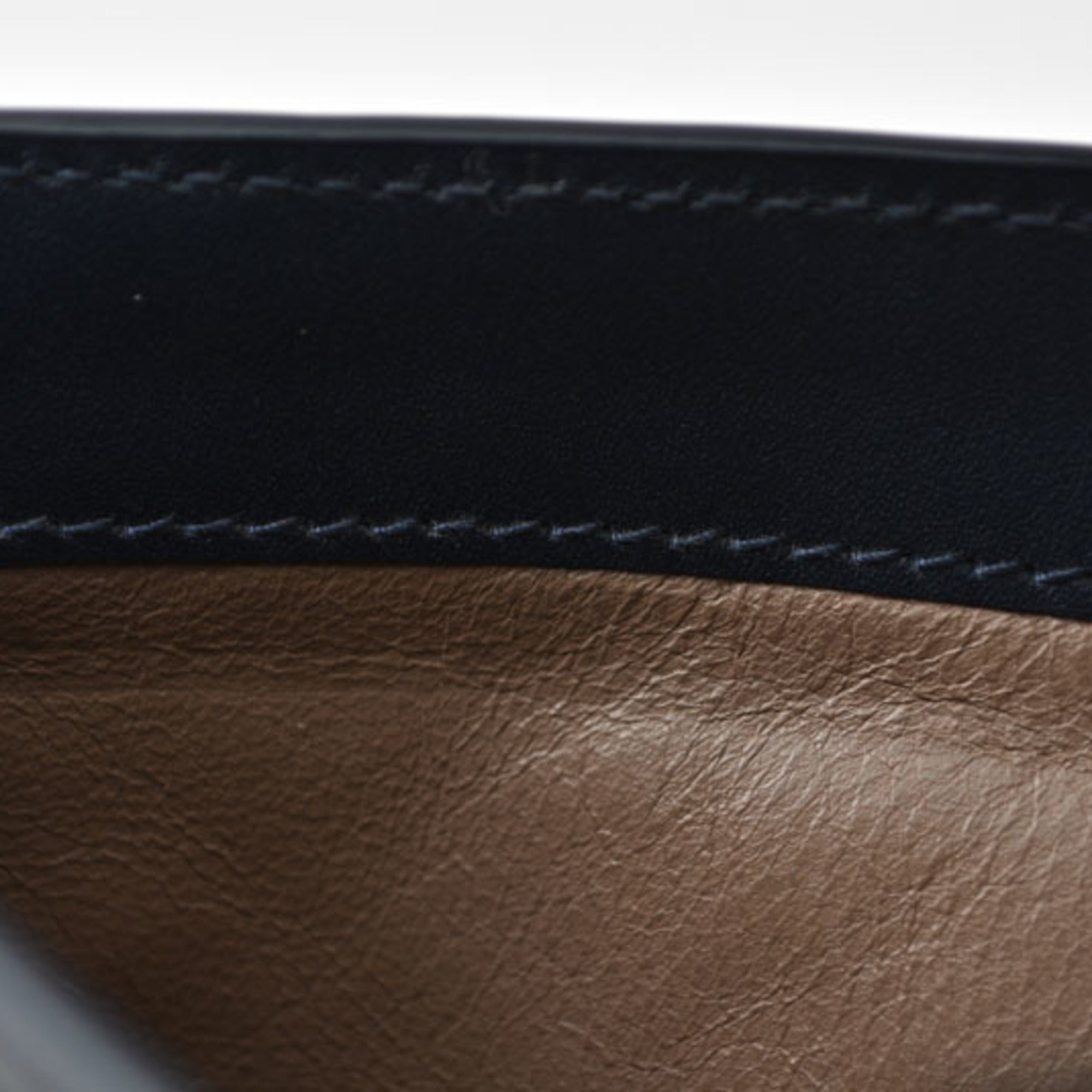 Bottega Veneta Navy Leather Wallet (Bi-Fold) (Pre-Owned)