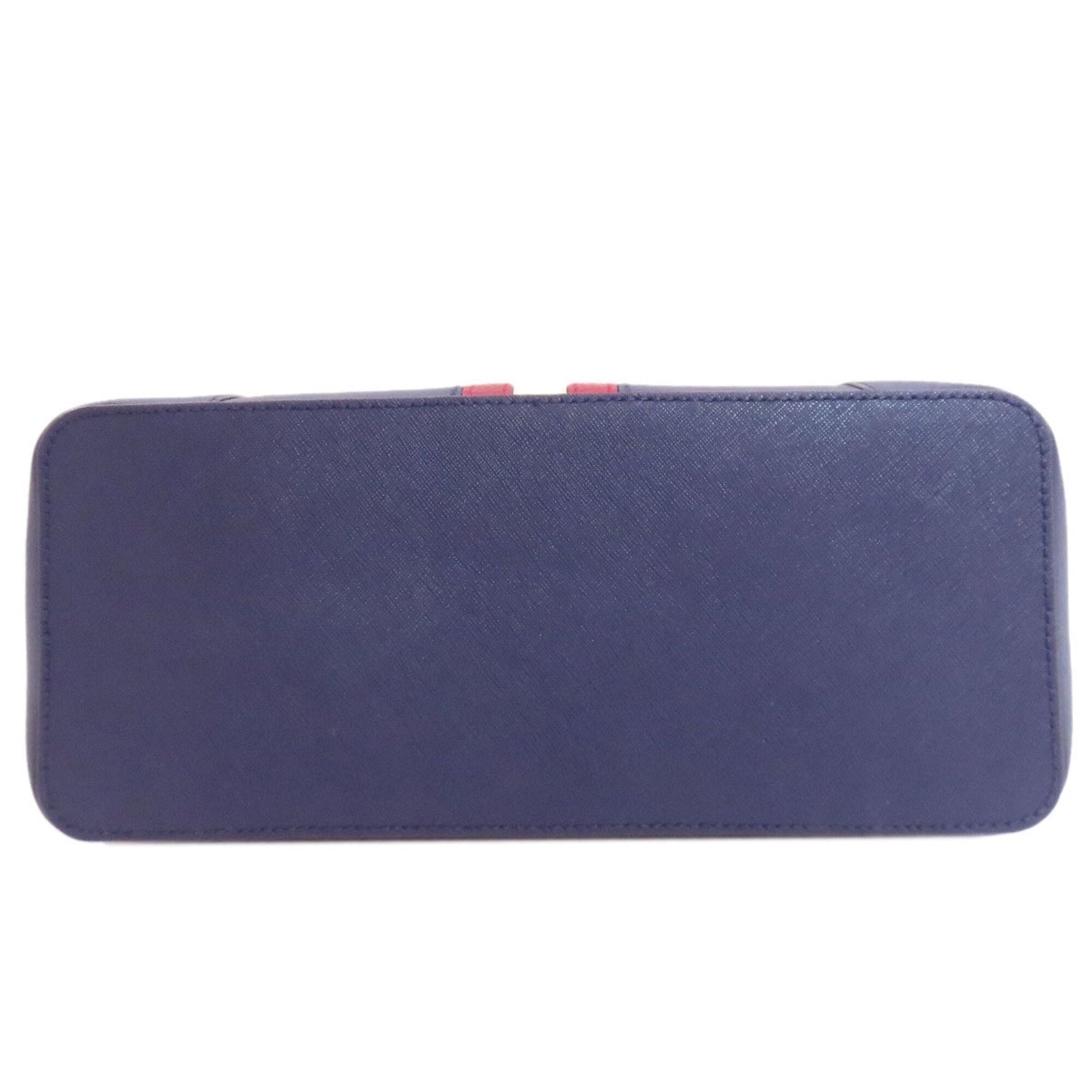 Bally Blue Leather Handbag (Pre-Owned)