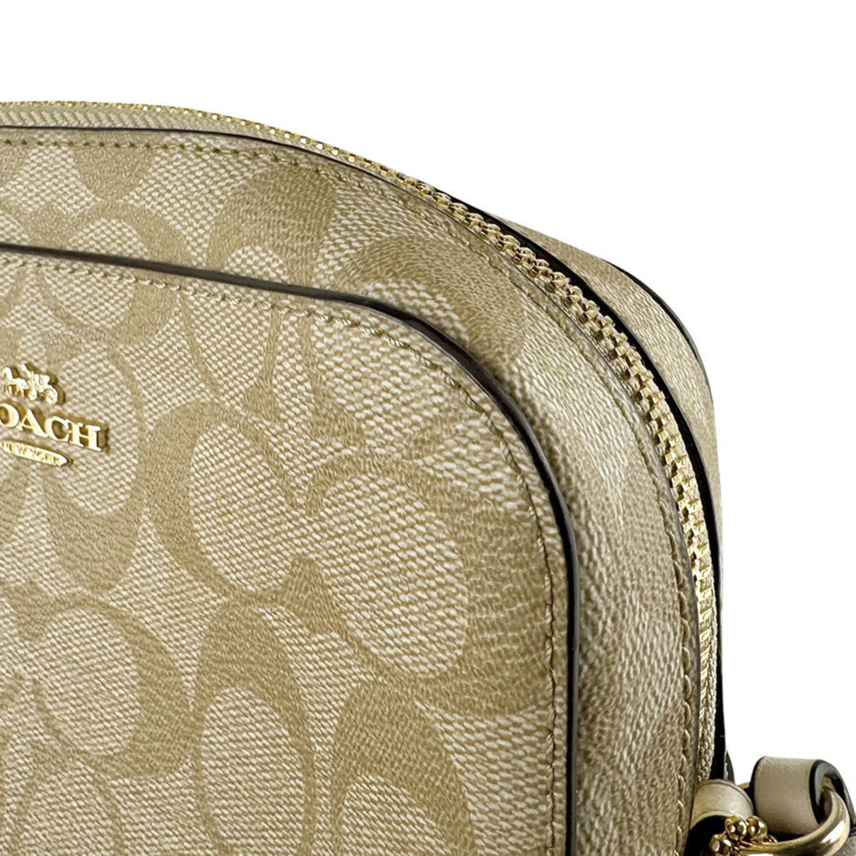 Coach Beige Ivory Leather Shoulder Bag (Pre-Owned)