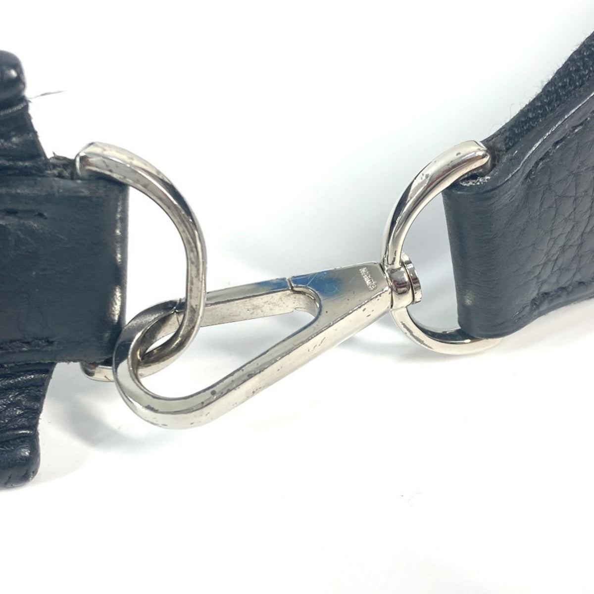 Hermes Black Taurillon Clemence Leather Shoulder Bag (Pre-Owned)
