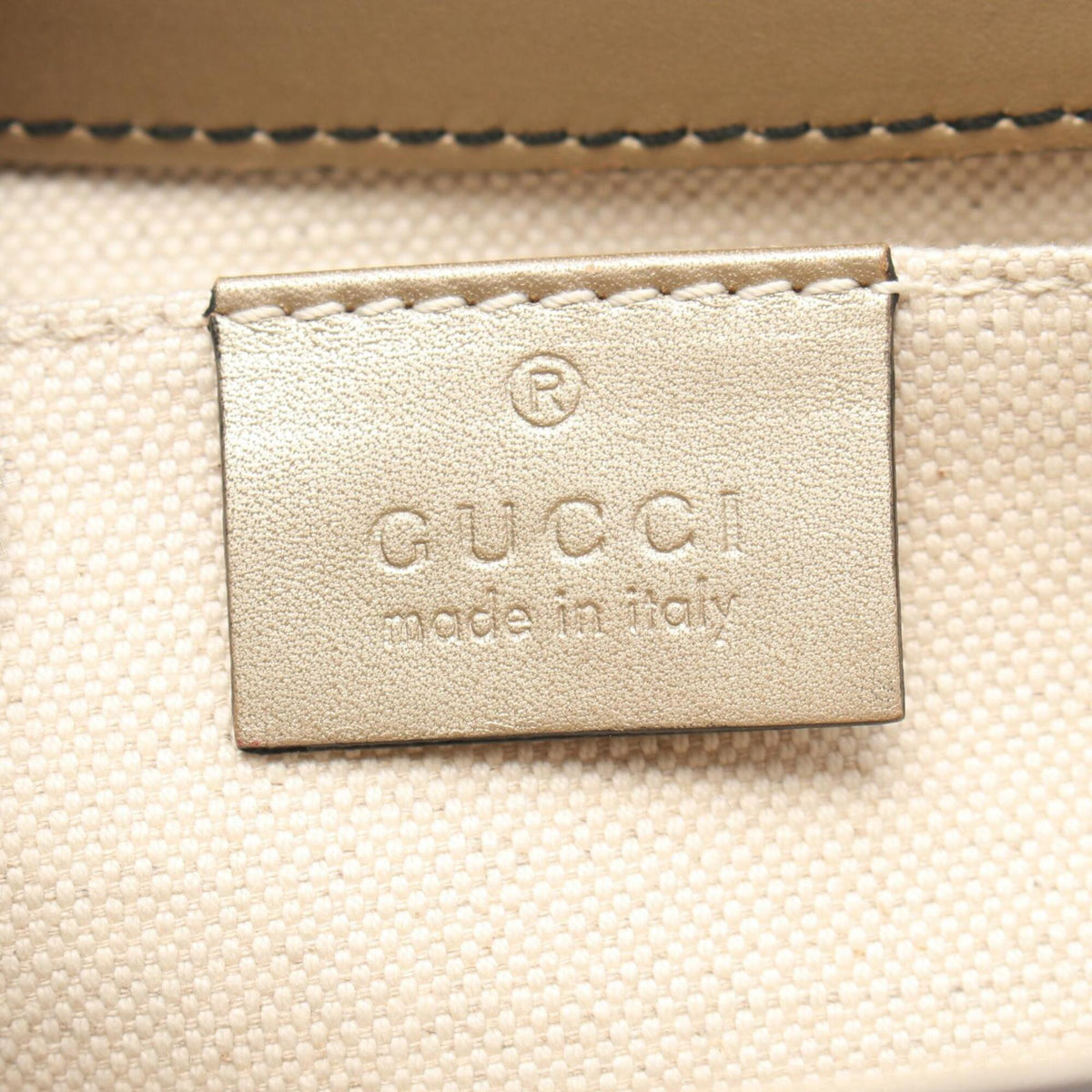 Gucci Horsebit Gold Leather Handbag Shoulder Bag (Pre-Owned)
