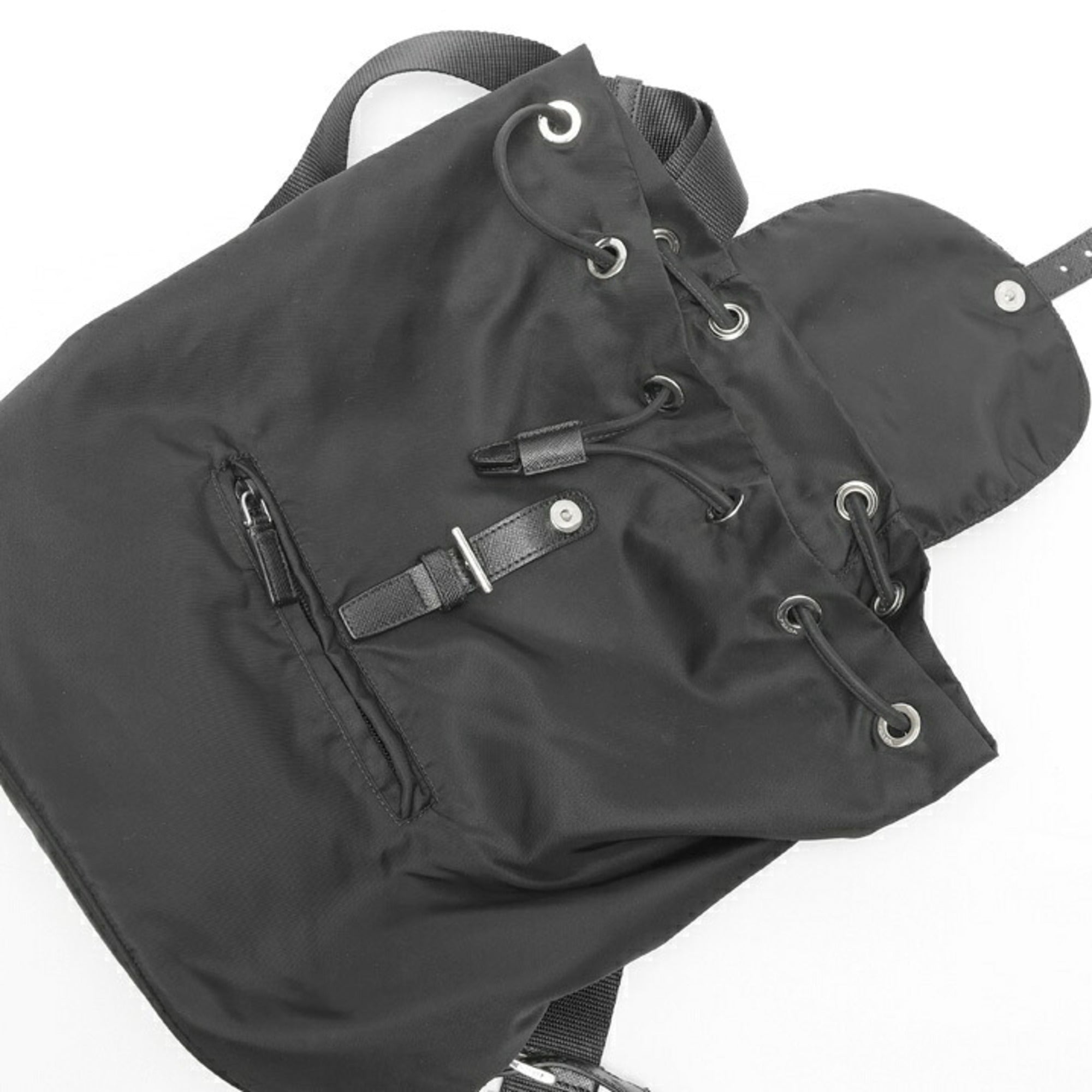 Prada Black Nylon Backpack (Pre-Owned)