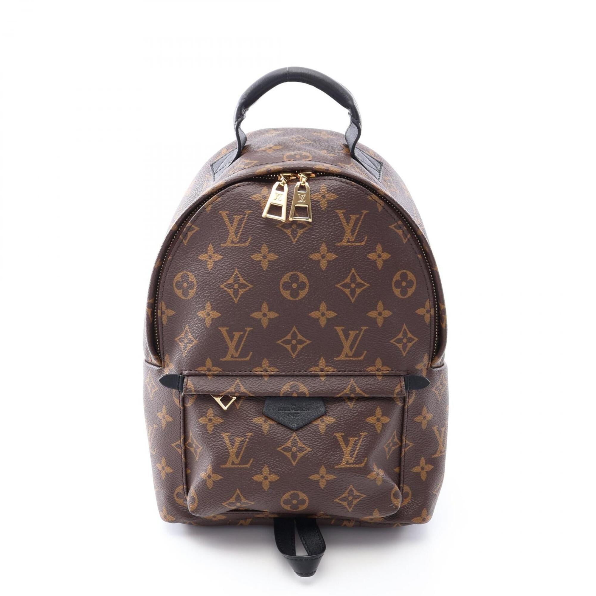 Louis Vuitton Black Brown Monogram Pvc Backpack Handbag (Pre-Owned)