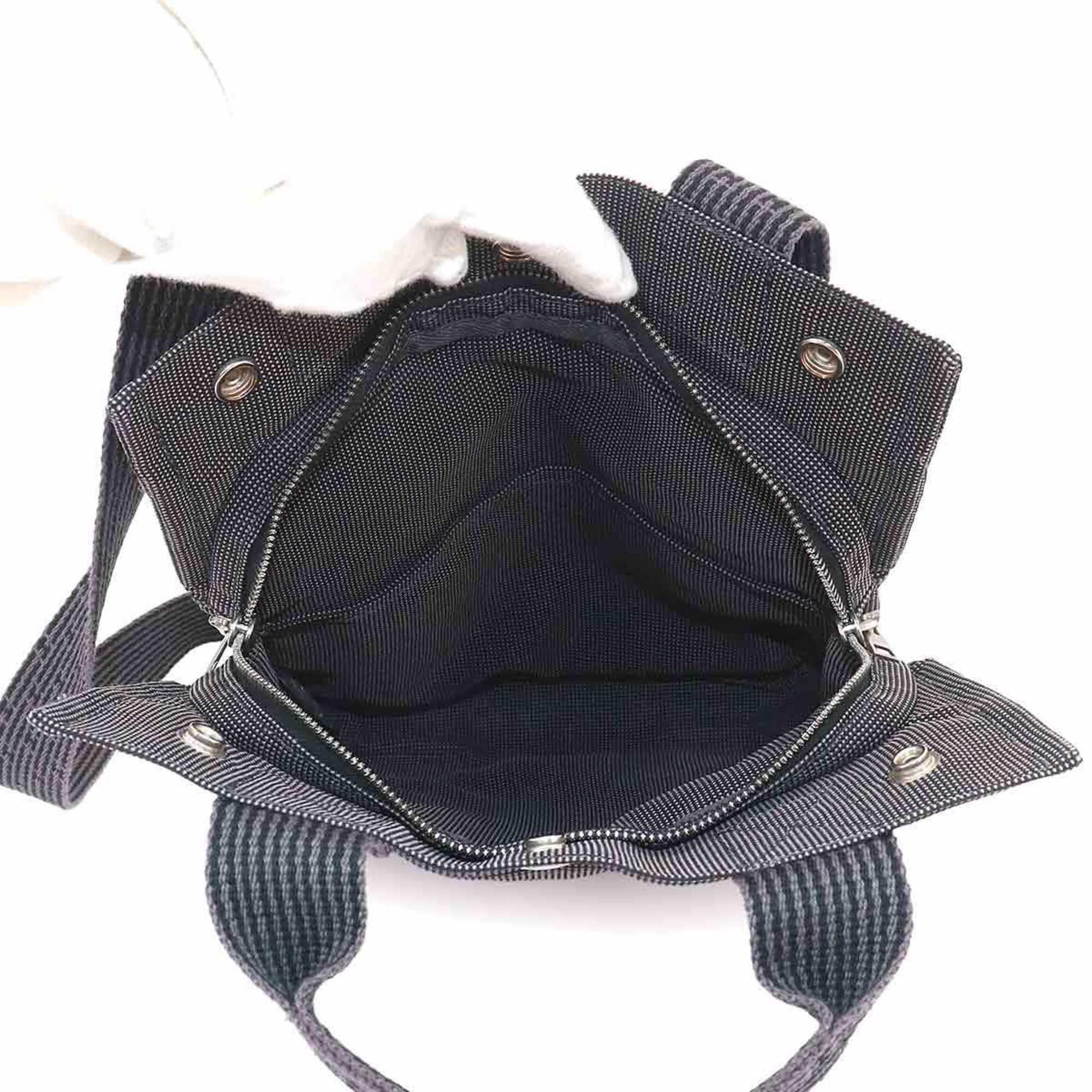 Hermes Gray Canvas Backpack (Pre-Owned)