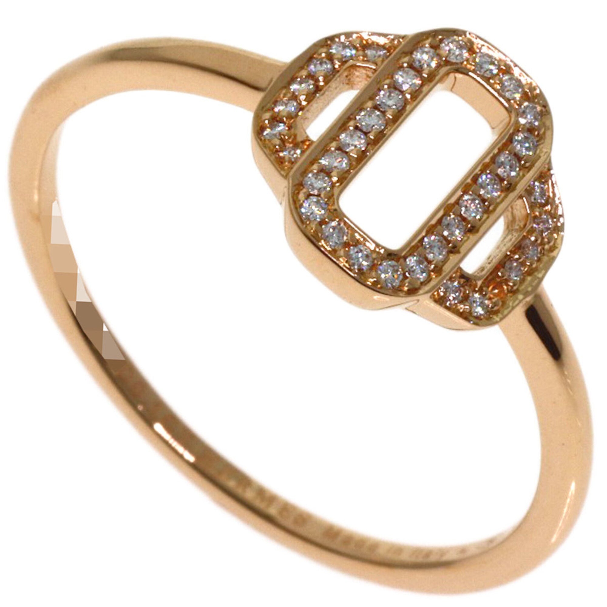 Hermes Pink Gold (18K) Band Ring (Pre-Owned)