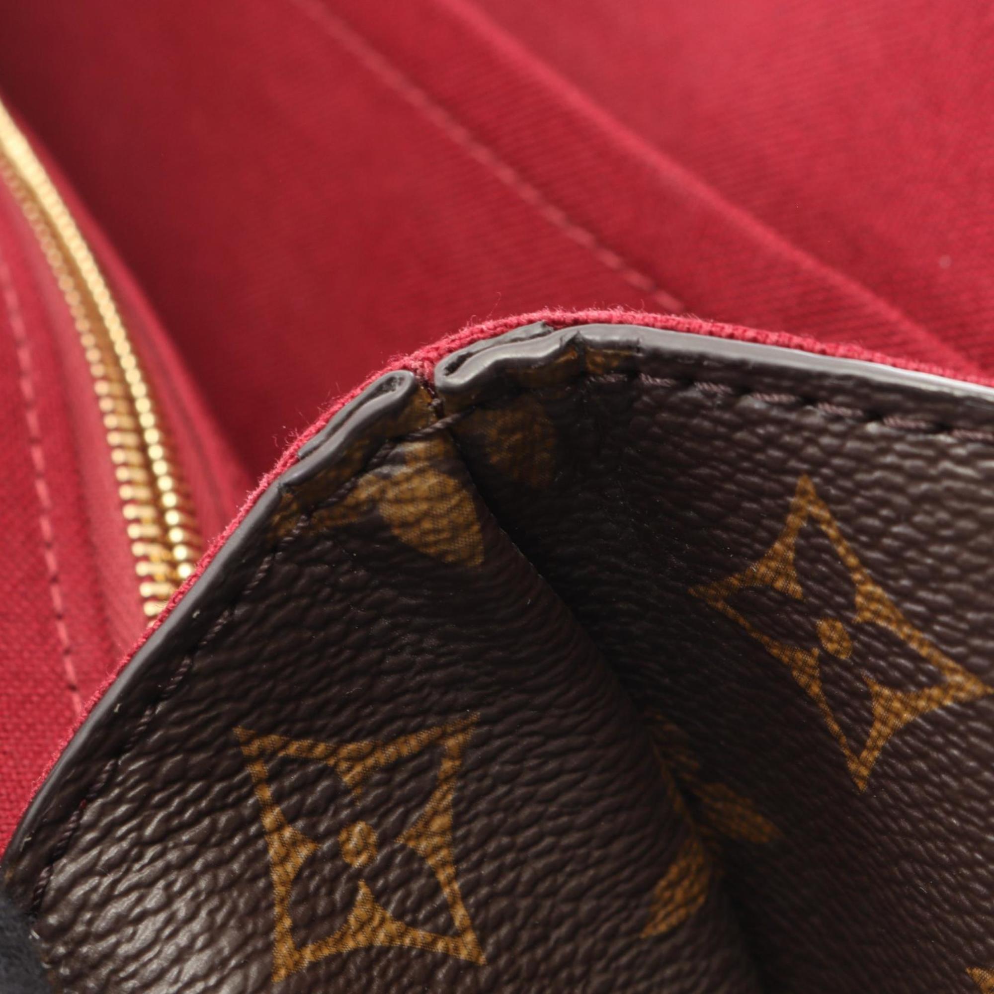 Louis Vuitton Brown Monogram Coated Canvas Leather Handbag (Pre-Owned)