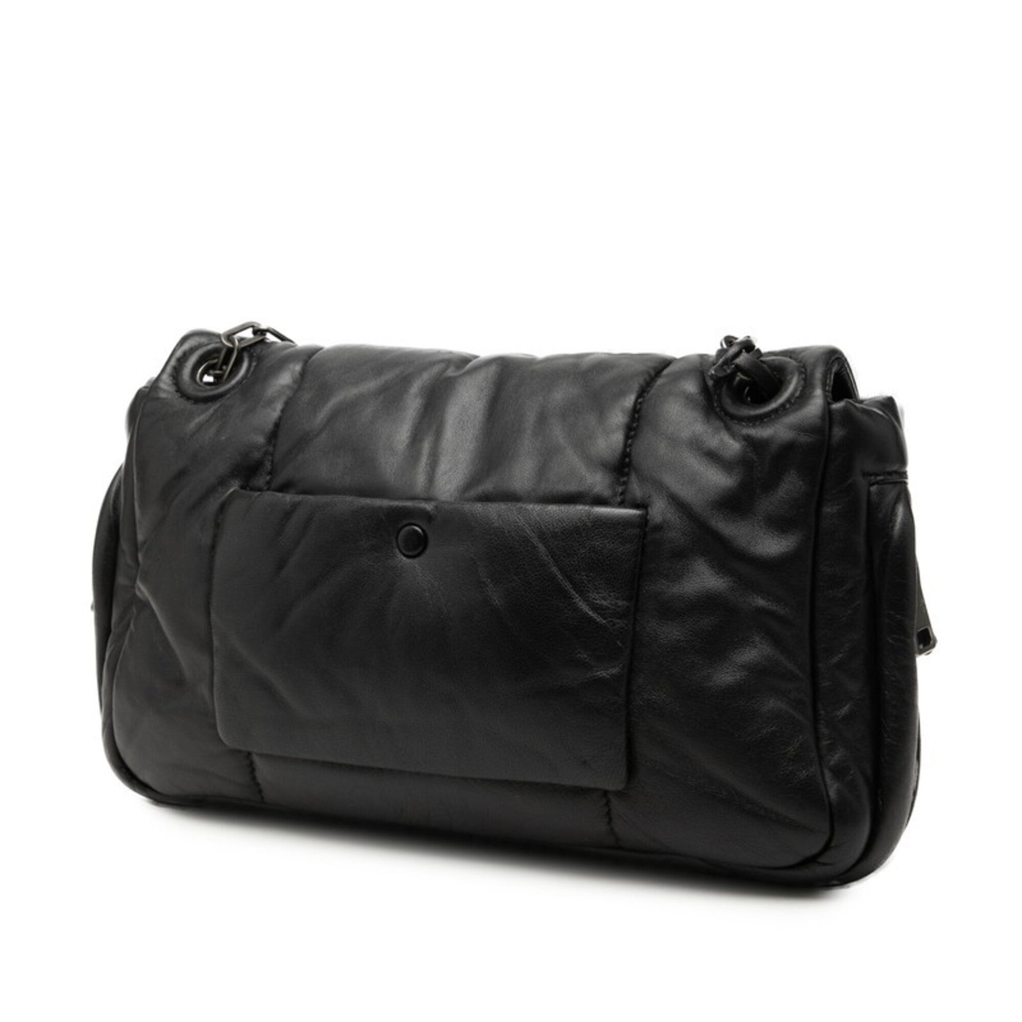 Prada Black Leather Shoulder Bag (Pre-Owned)