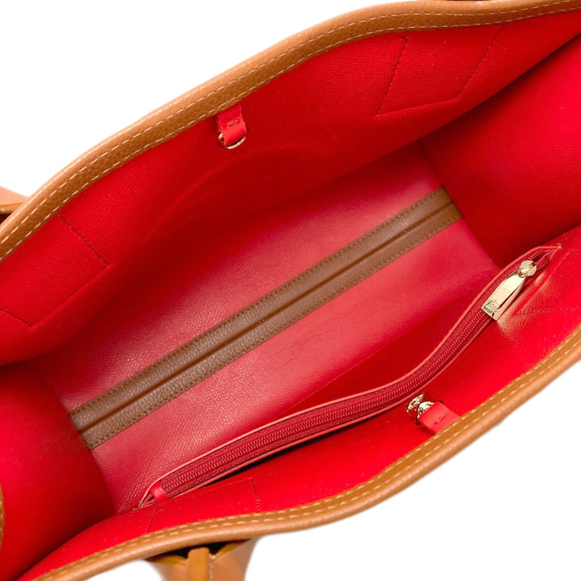 Christian Louboutin Brown Leather Tote Bag (Pre-Owned)