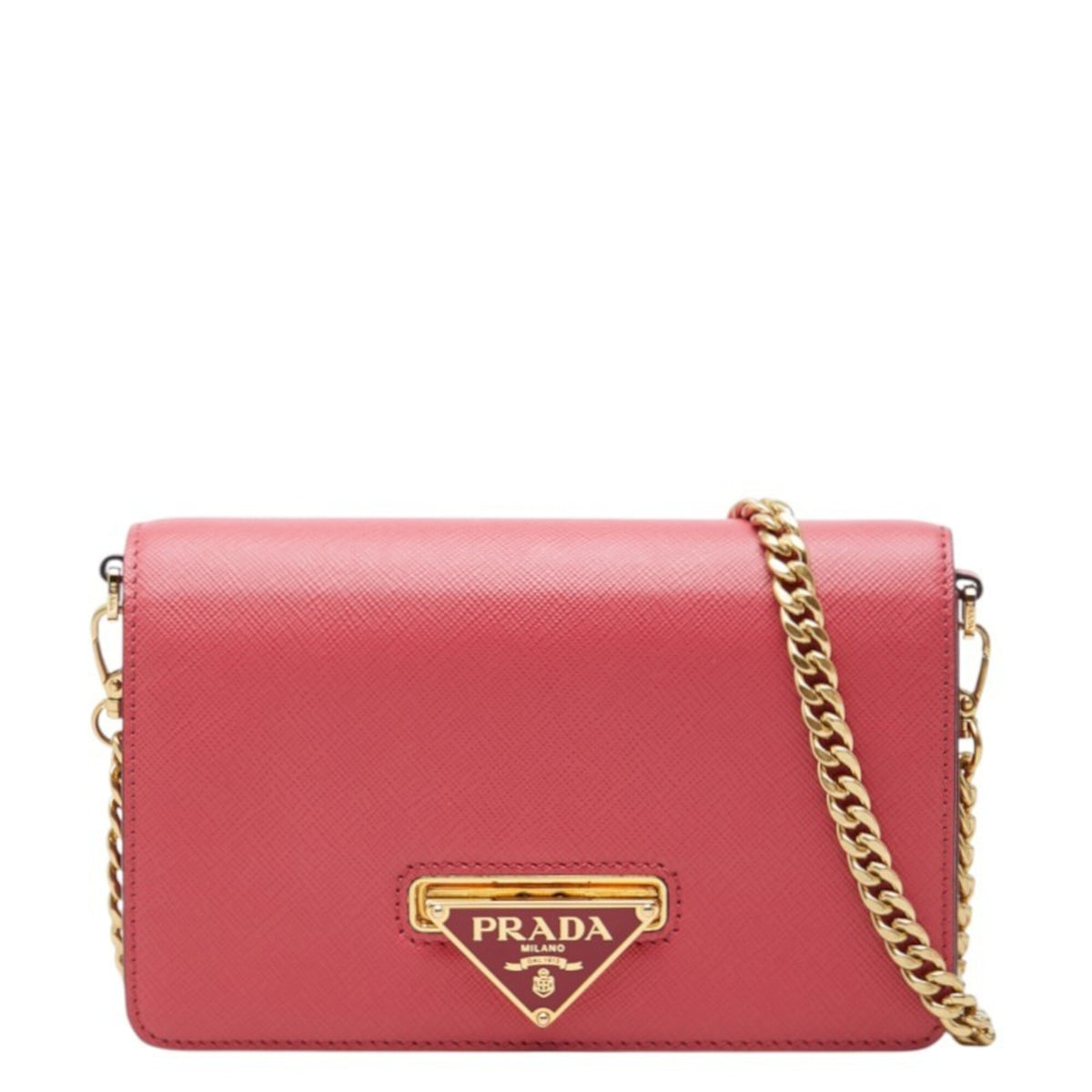 Prada Pink Saffiano Shoulder Bag (Pre-Owned)