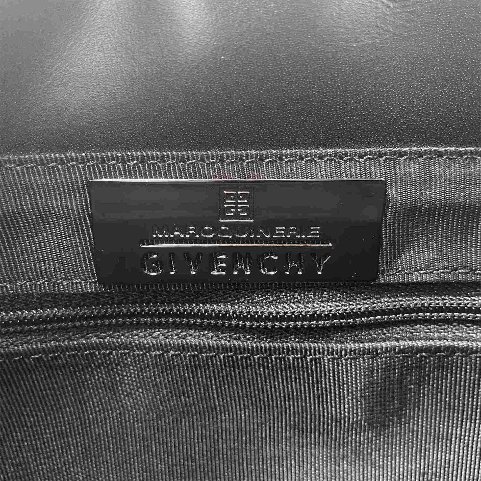 Givenchy Black Leather Handbag Shoulder Bag (Pre-Owned)