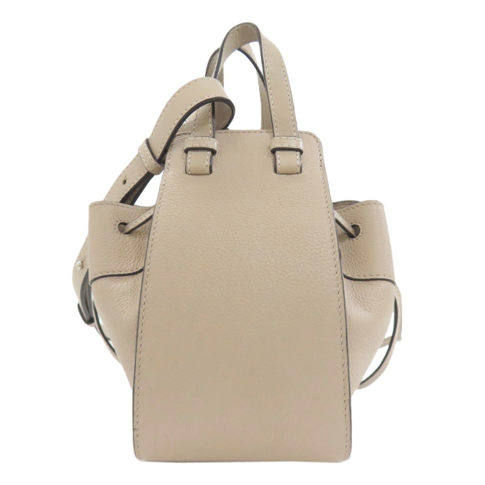 Loewe Grayish Leather Handbag (Pre-Owned)