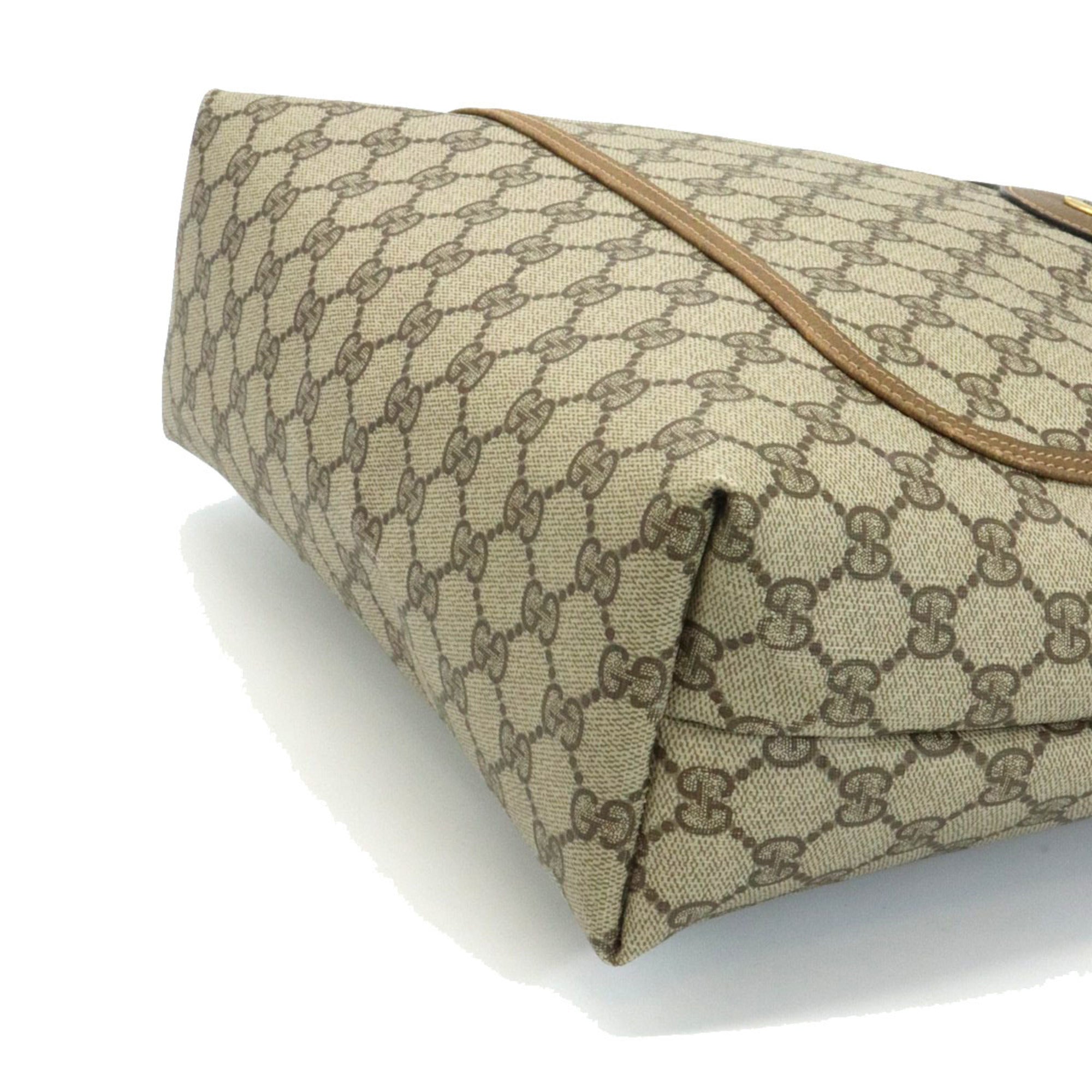 Gucci Beige Gg Supreme Shoulder Bag Tote Bag (Pre-Owned)