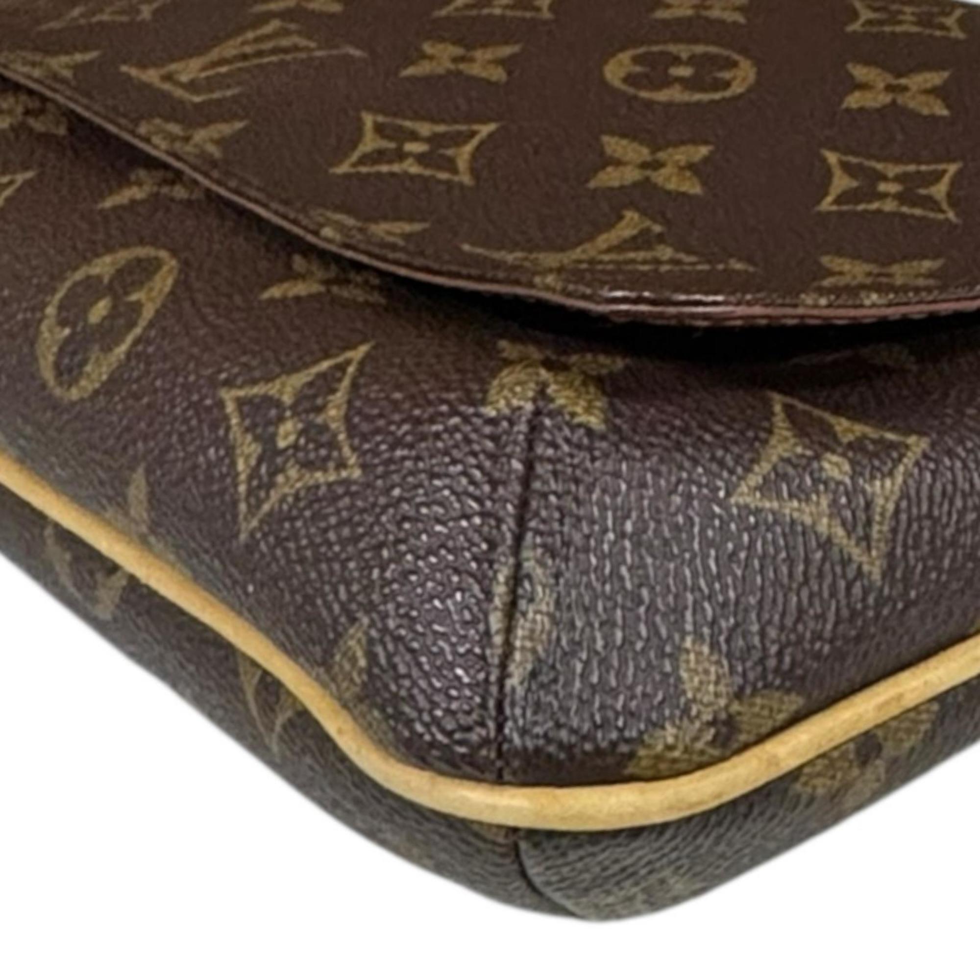 Louis Vuitton Brown Monogram Canvas Shoulder Bag (Pre-Owned)