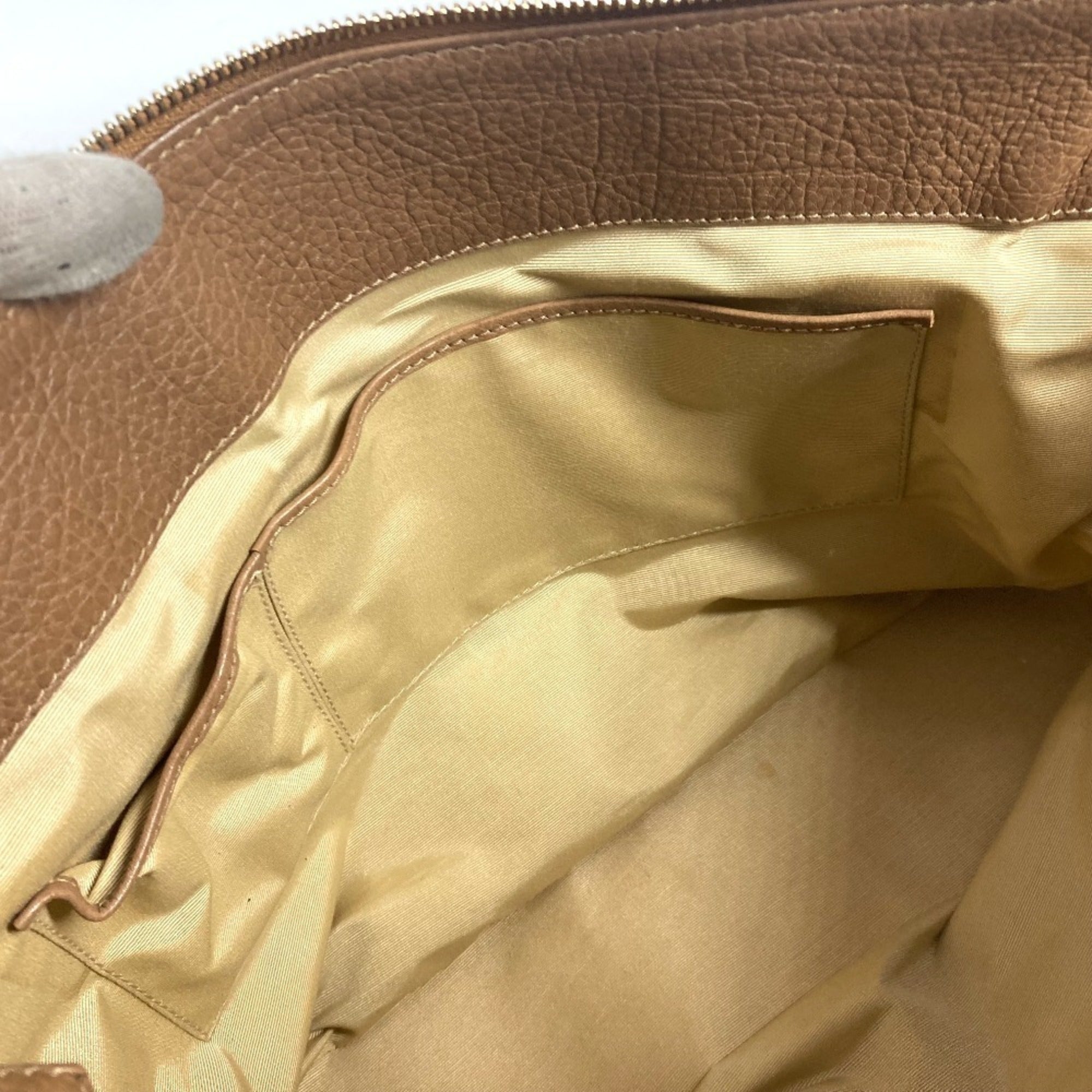 Bvlgari Beige Leather Coated Canvas Shoulder Bag (Pre-Owned)