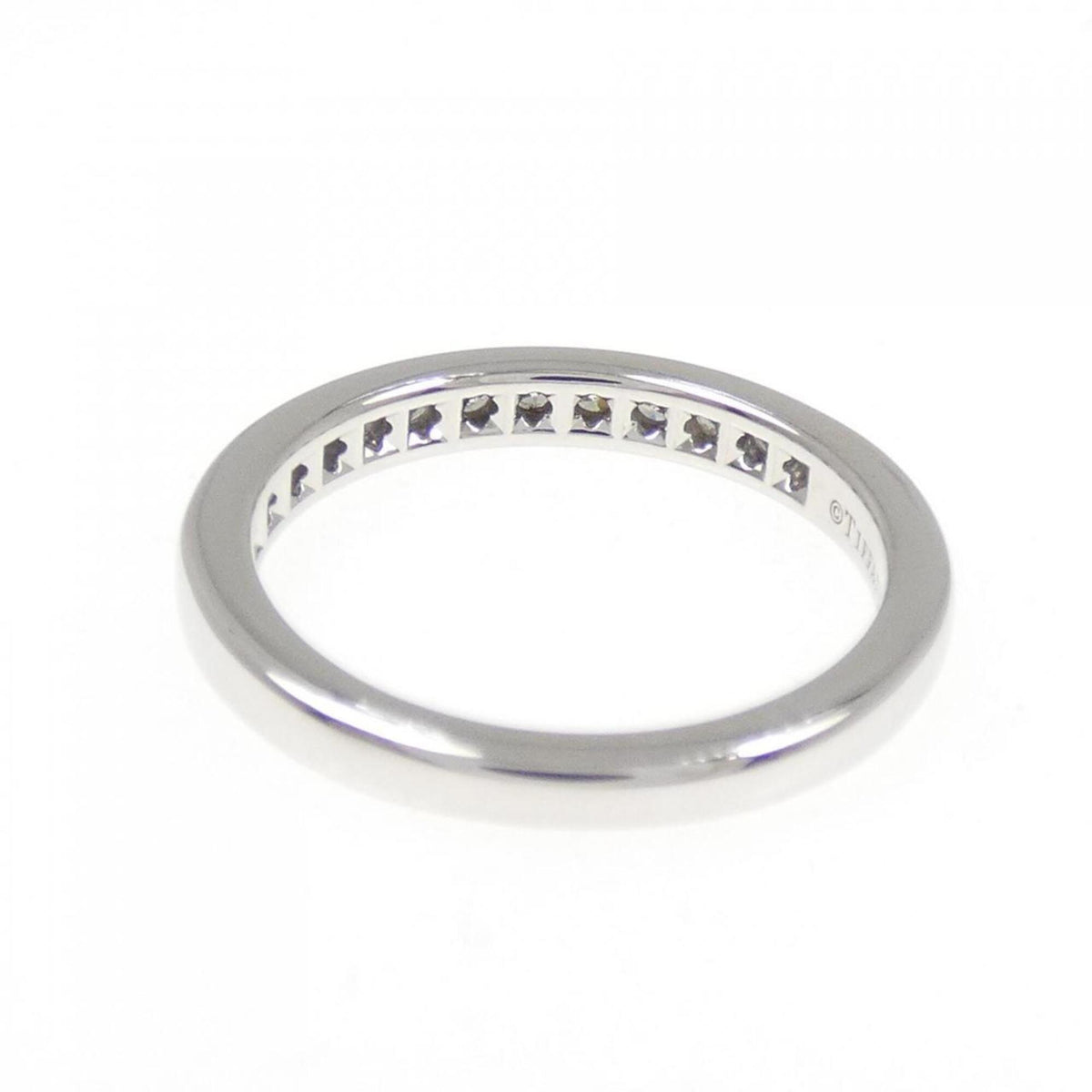 Tiffany Platinum Platinum 950 Band Ring (Pre-Owned)