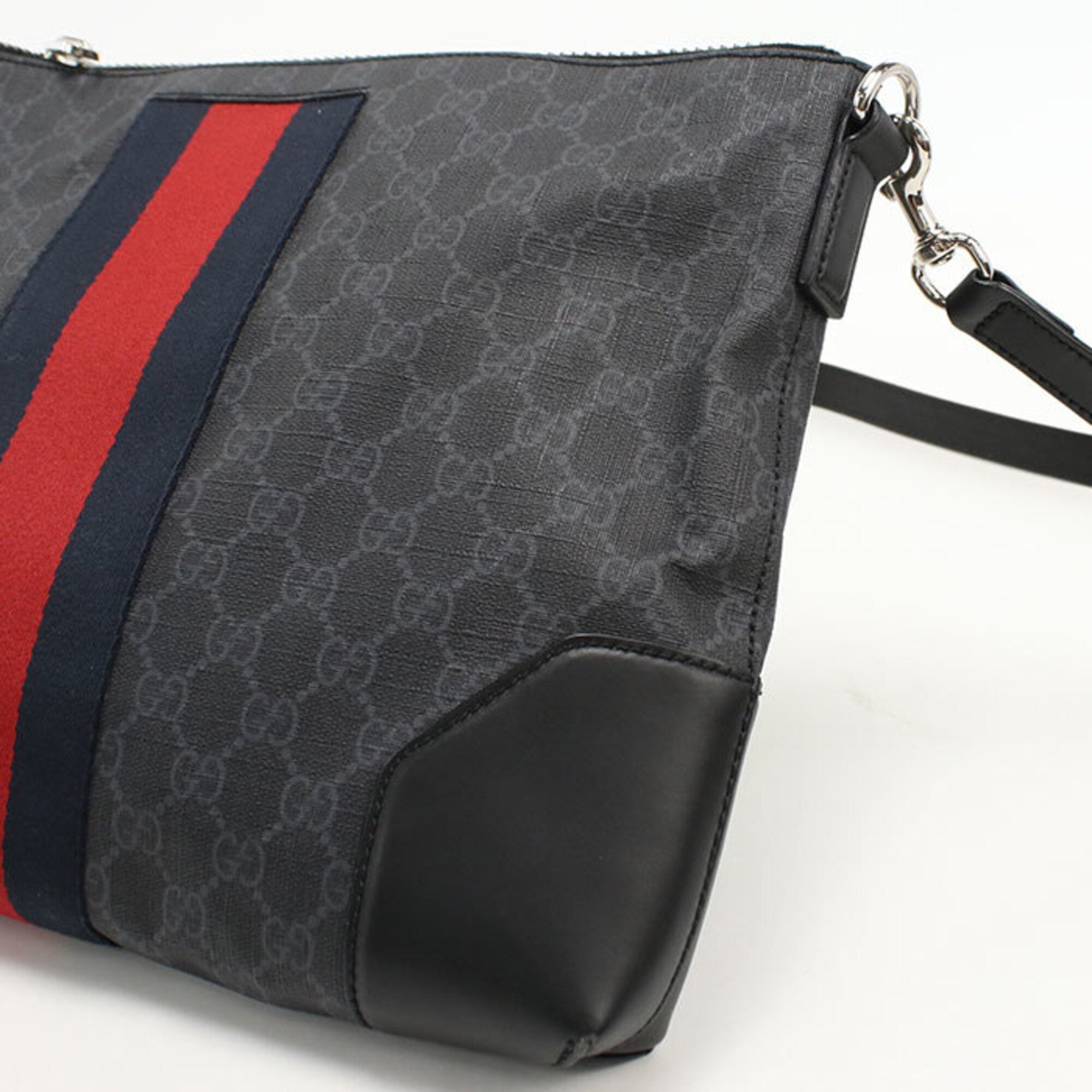 Gucci Black Pvc Leather Shoulder Bag (Pre-Owned)