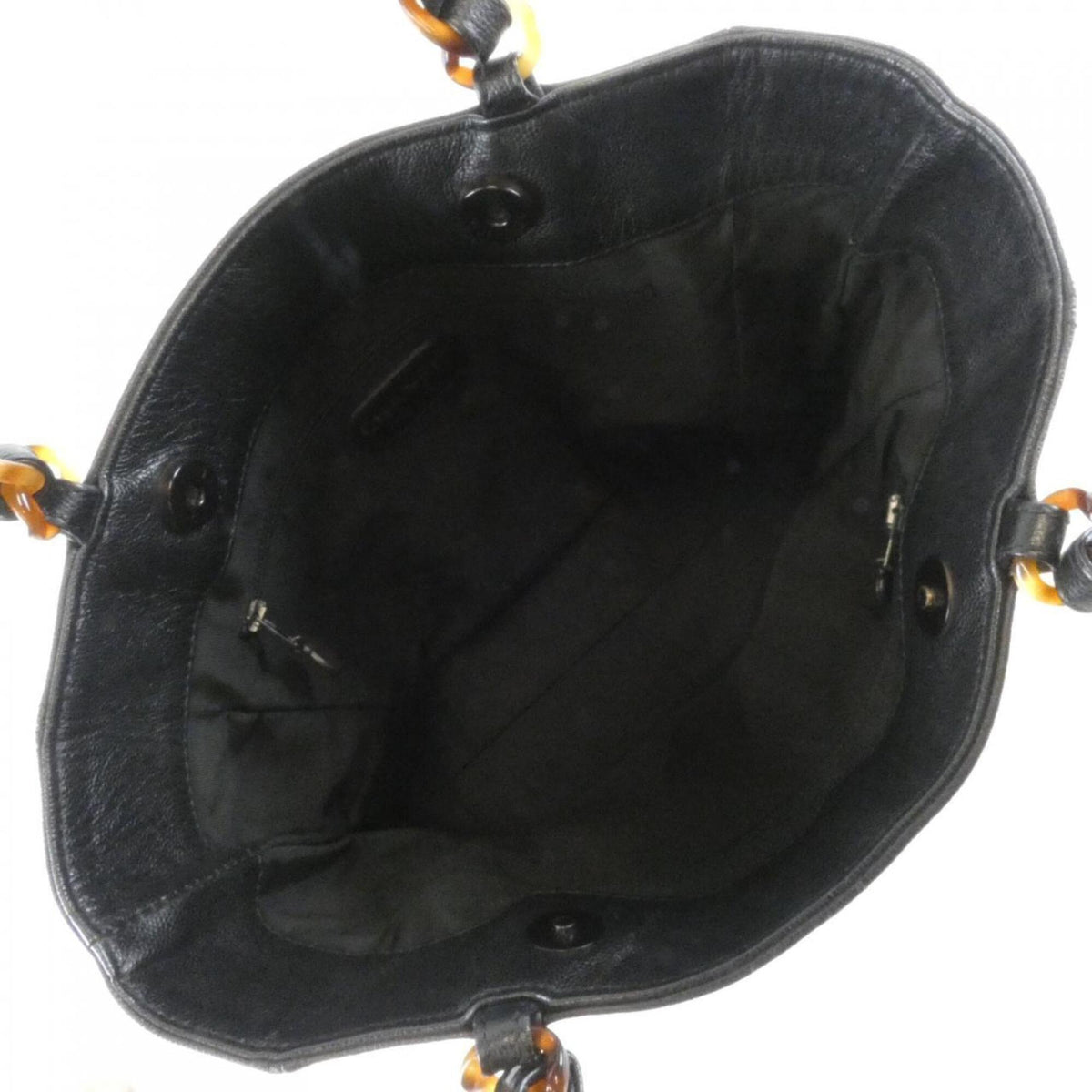 Chanel Black Grained Calfskin Handbag (Pre-Owned)