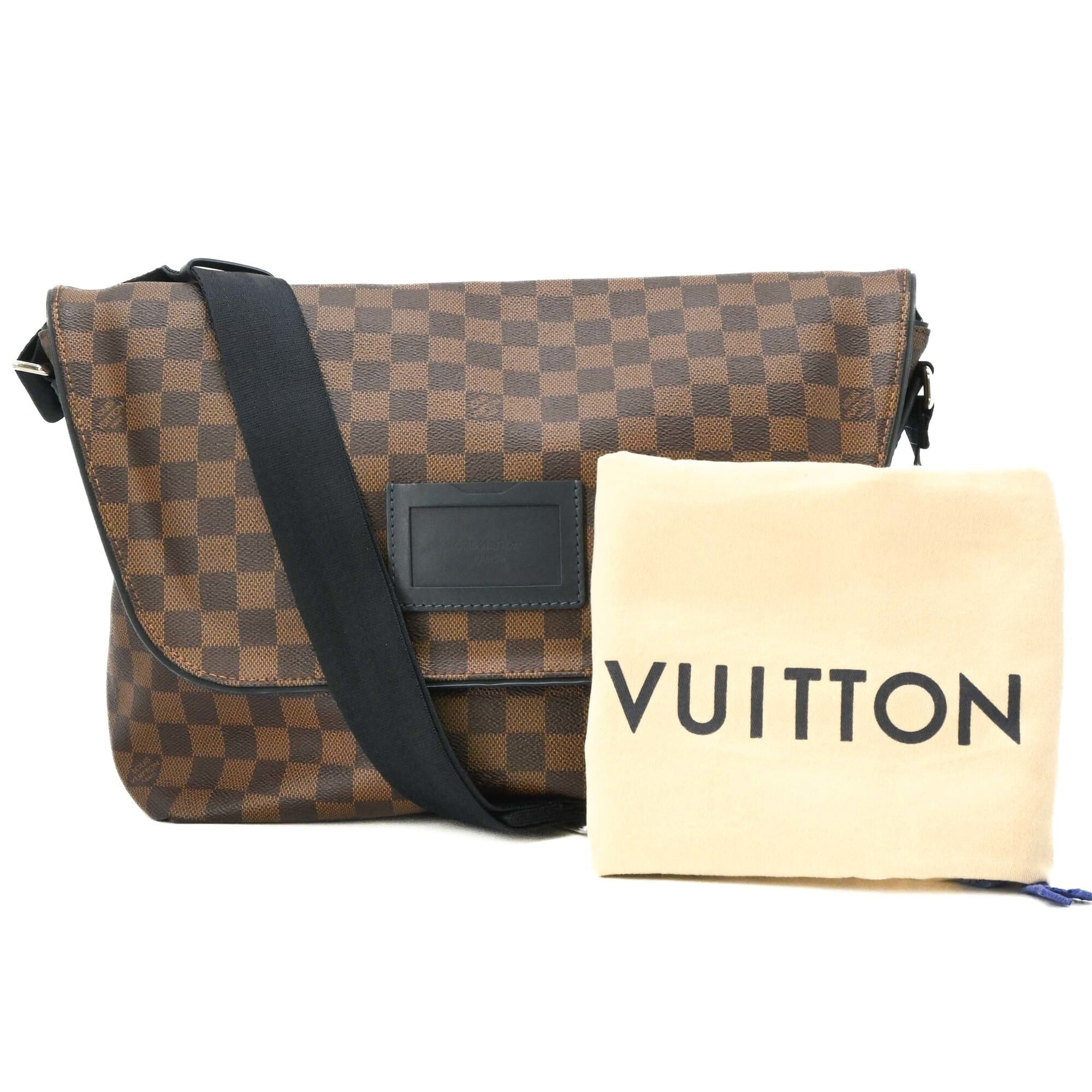 Louis Vuitton Brown Damier Graphite Shoulder Bag (Pre-Owned)