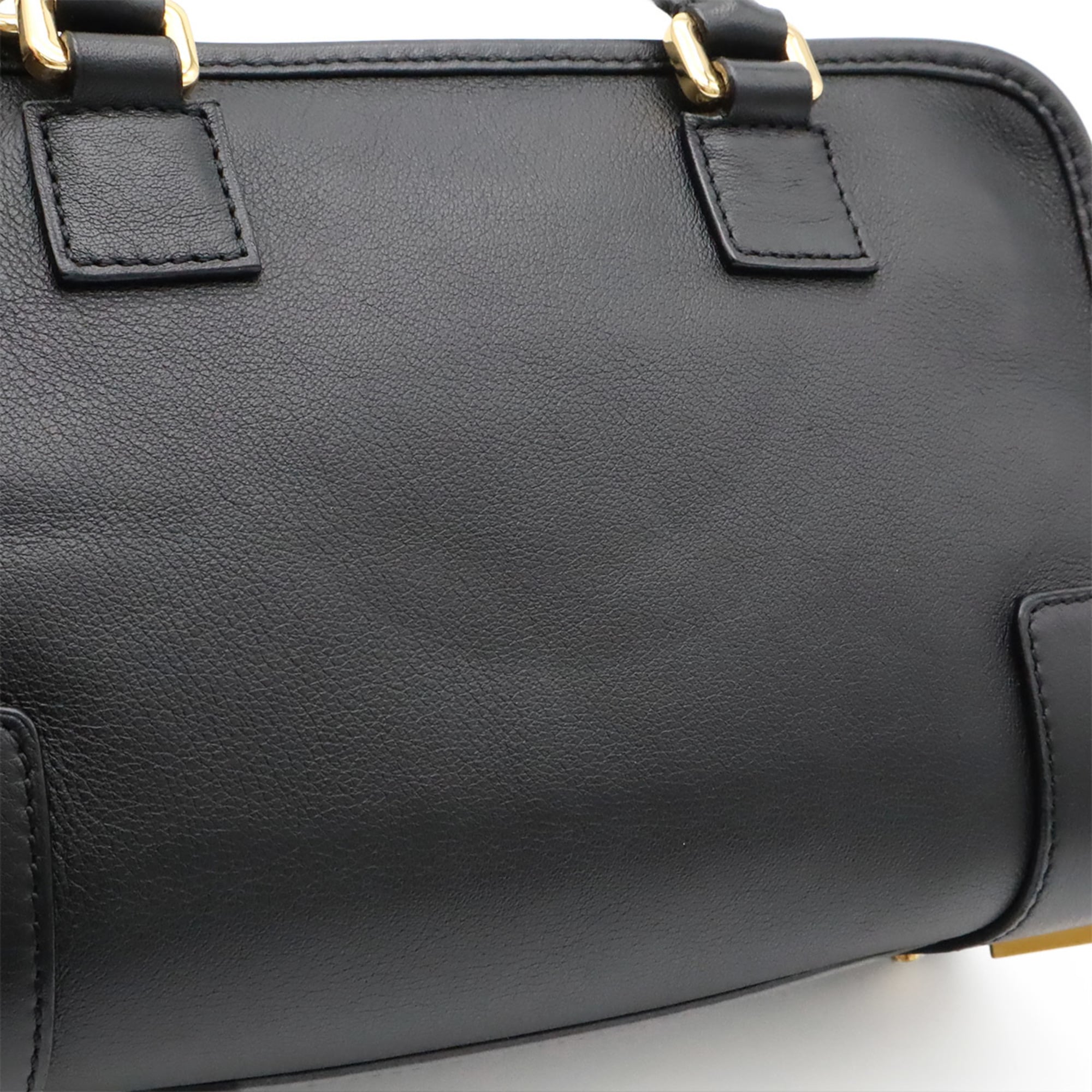 Loewe Black Leather Handbag Shoulder Bag (Pre-Owned)
