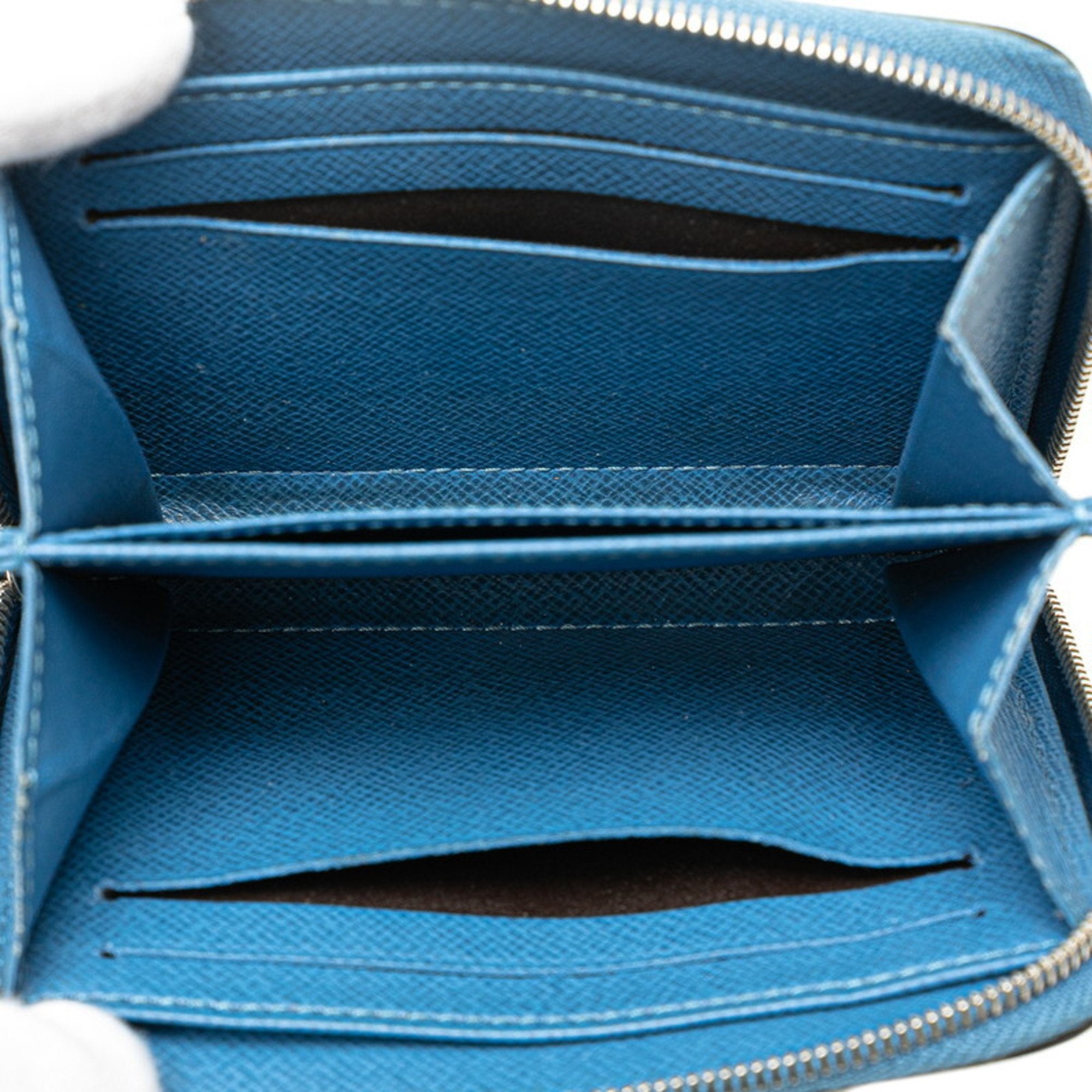 Louis Vuitton Indigo Leather Coin Purse/Coin Case (Pre-Owned)
