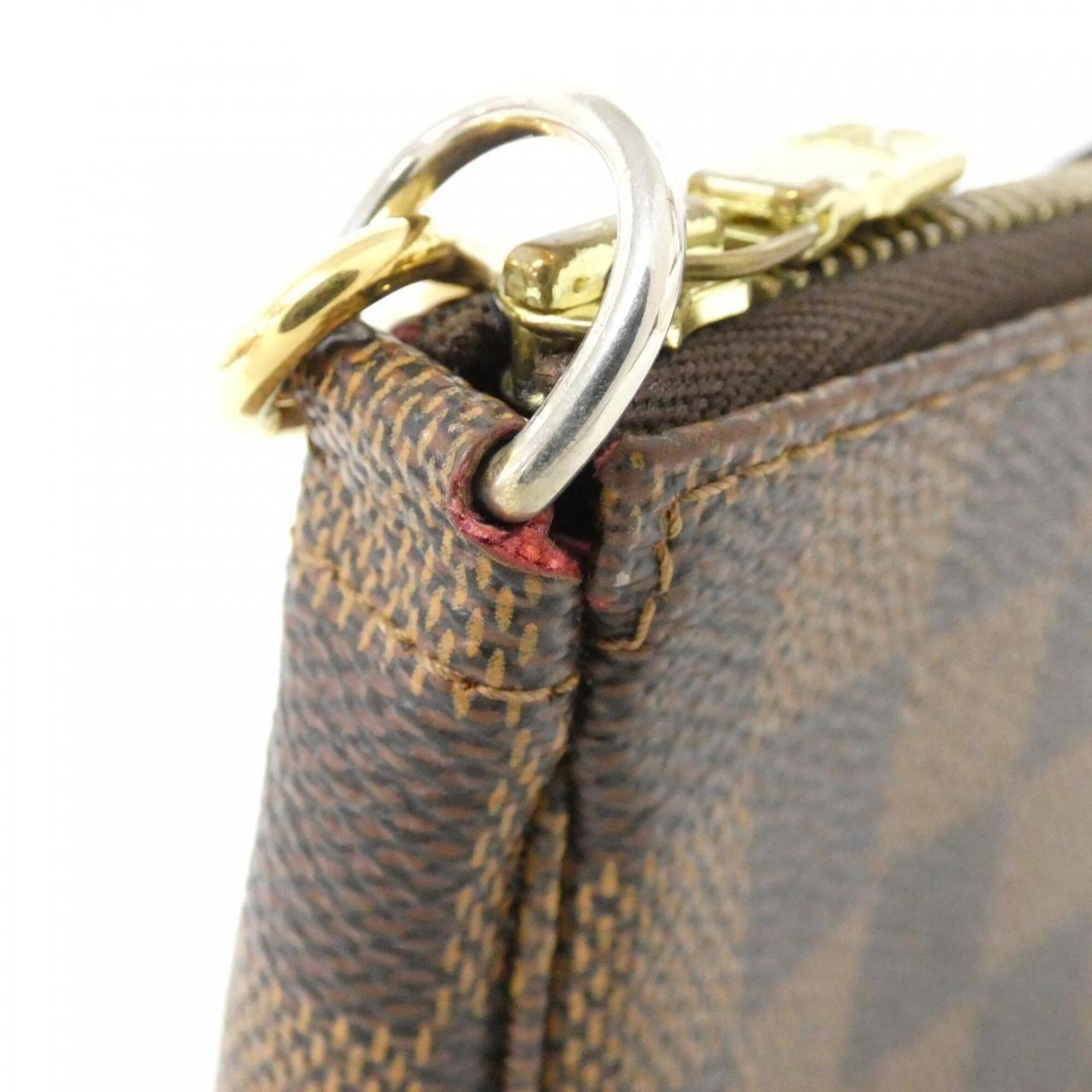 Louis Vuitton Damier Ebene Coated Canvas Pochette Pouch (Pre-Owned)