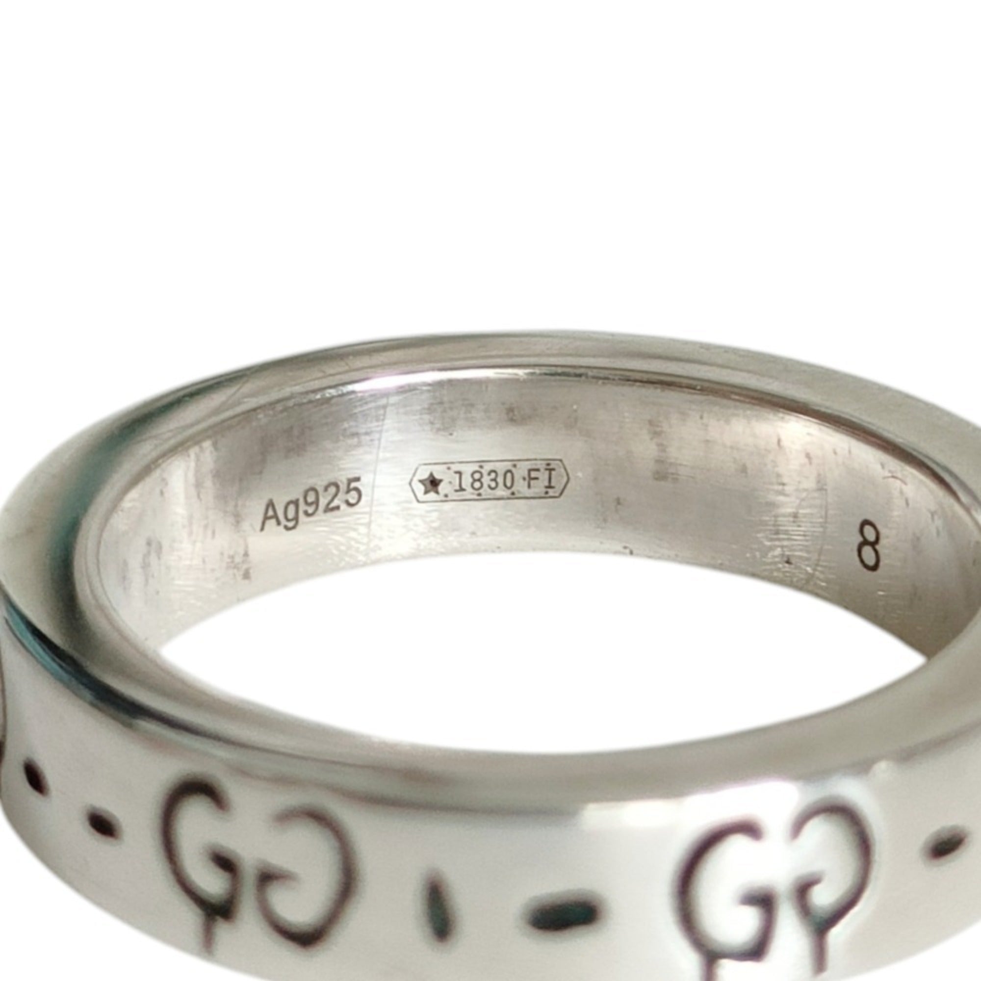 Gucci Silver Silver 925 Band Ring (Pre-Owned)