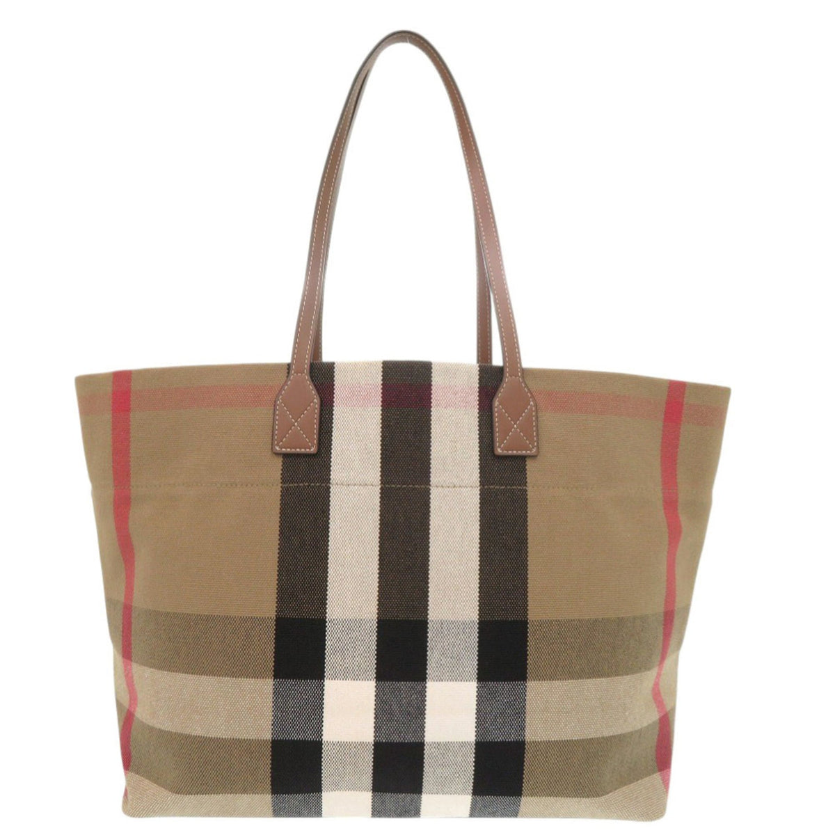 Burberry Brown Canvas Tote Bag (Pre-Owned)