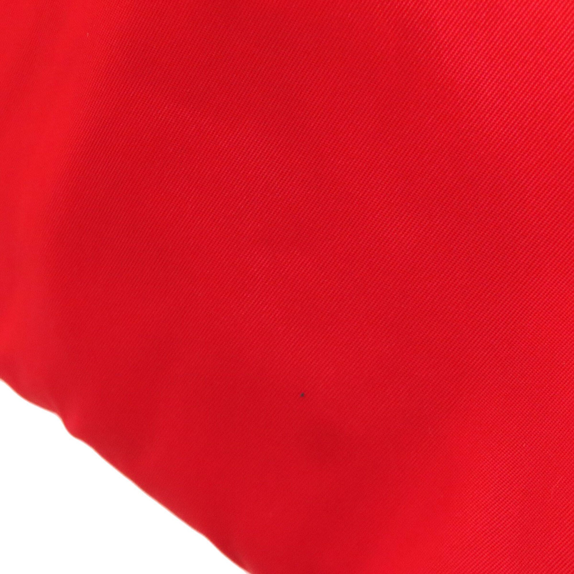 Prada Red Color Nylon Tote Bag (Pre-Owned)