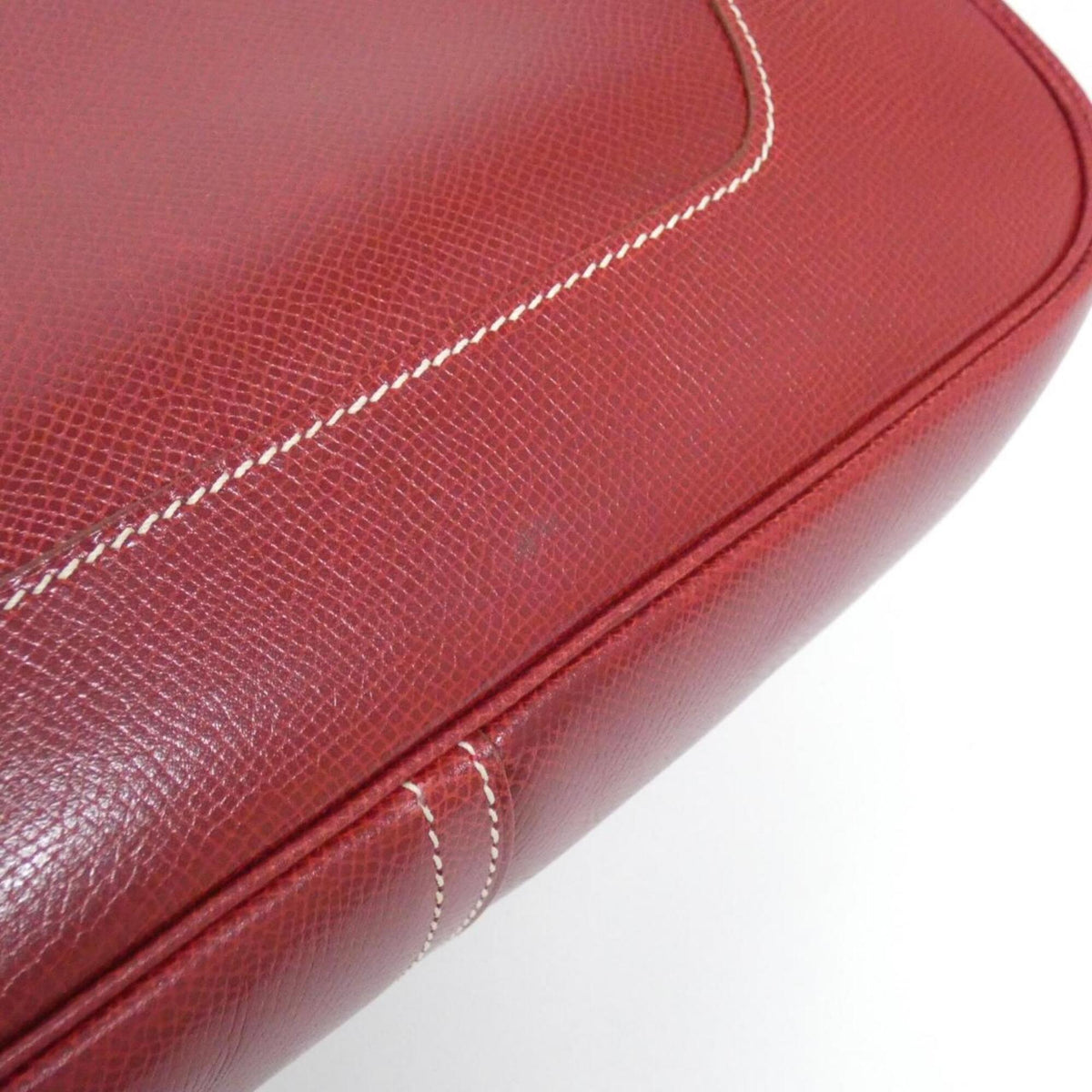 Hermes Rouge H Lisse Leather Shoulder Bag (Pre-Owned)